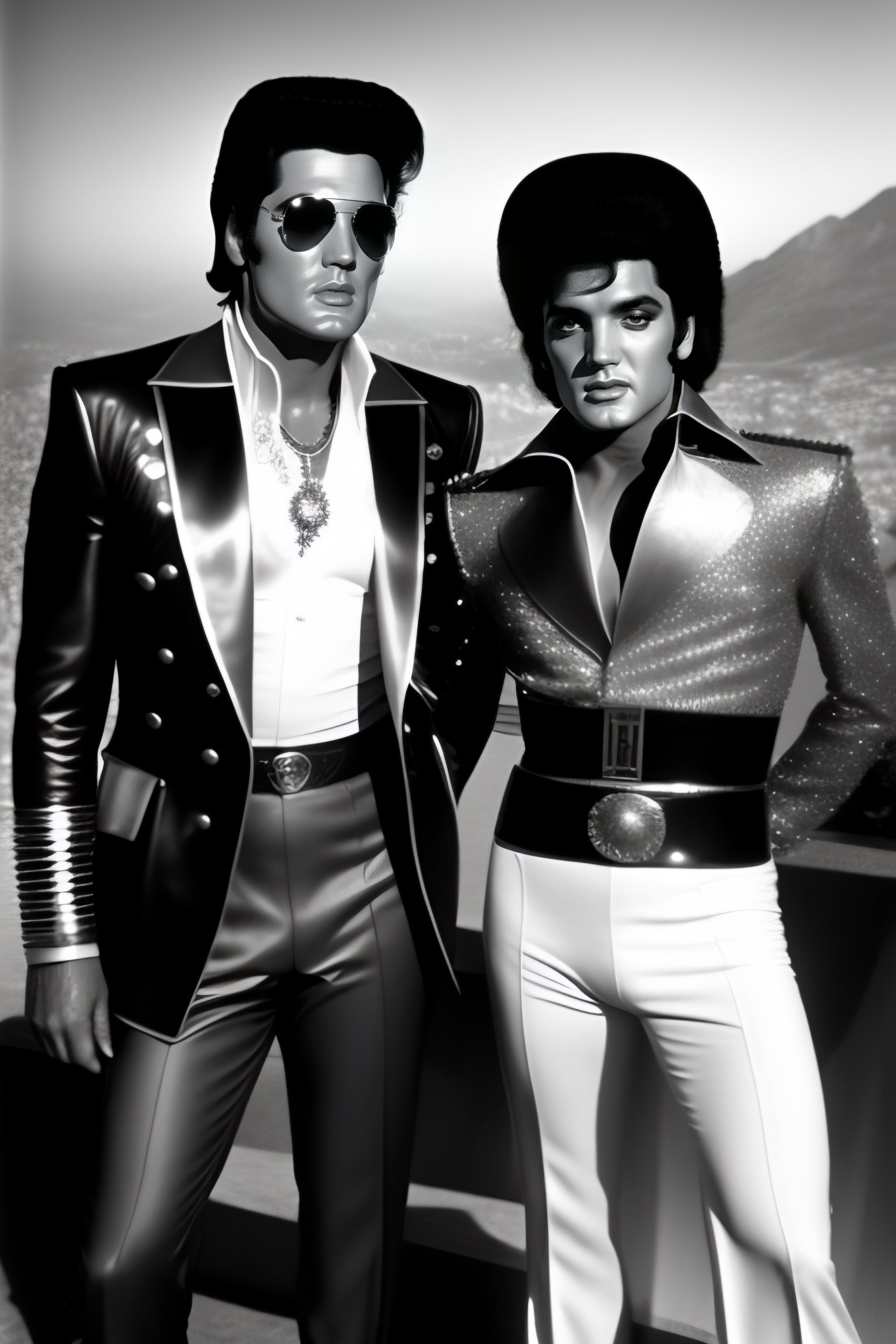 Lexica Elvis Presley With Michael Jackson In Gibraltar