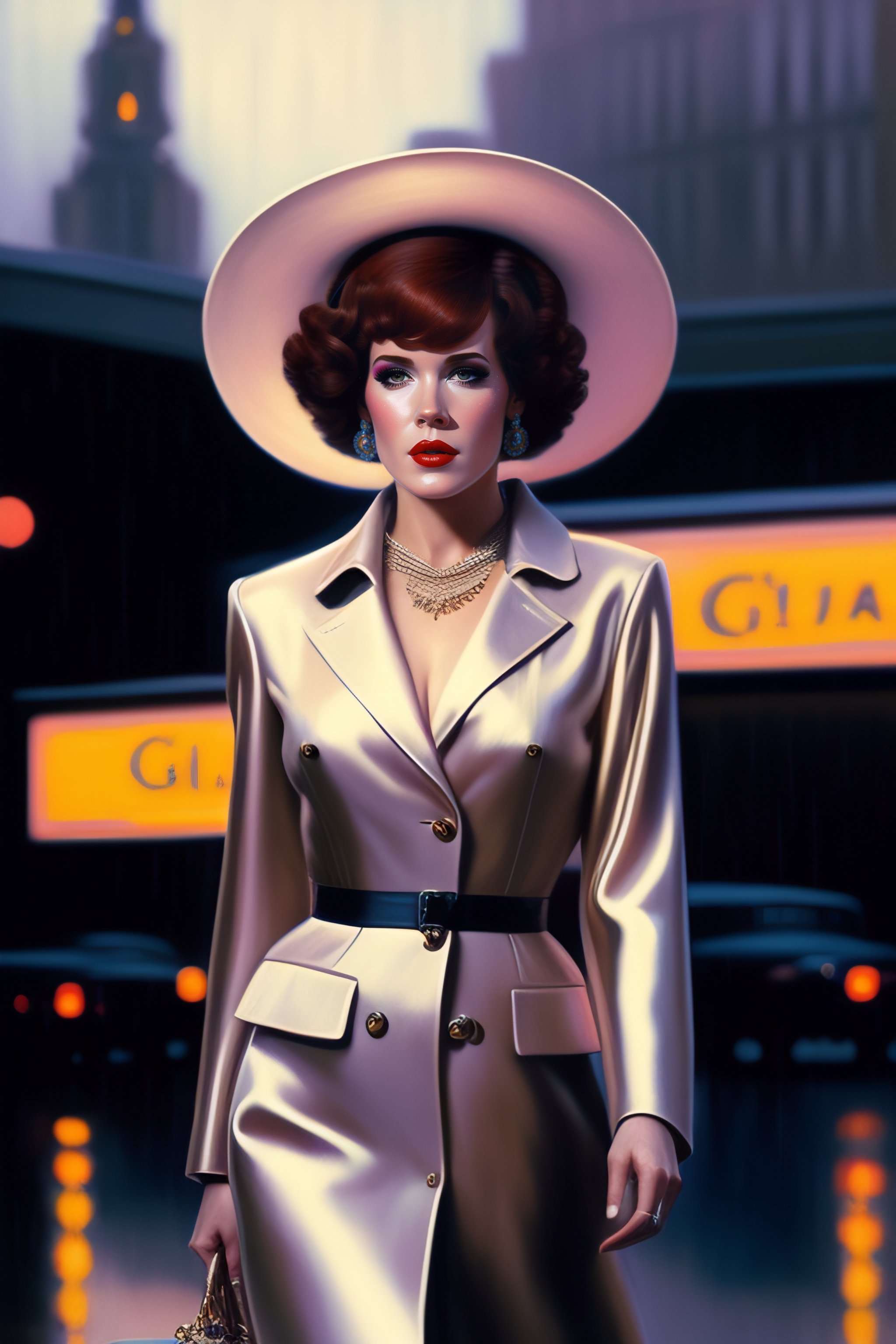 Lexica Molly Ringwald Walking Portrait By Glenn Barr Oil Painting