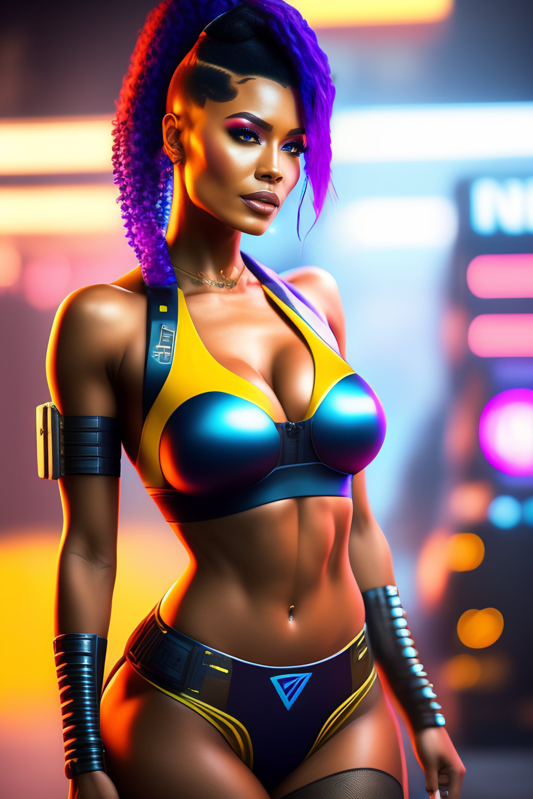 Lexica Panam Palmer From Cyberpunk Lewd Outfit