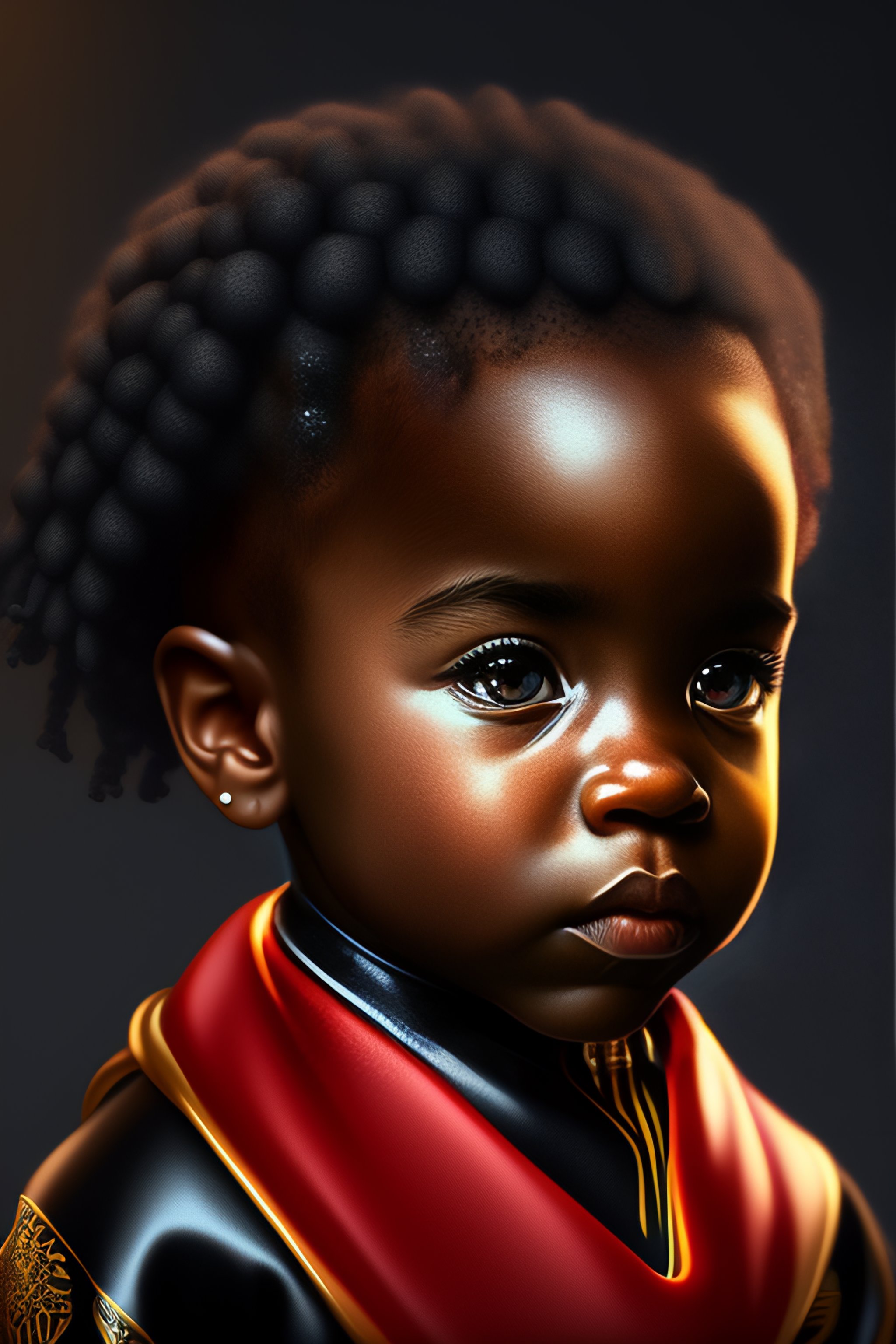 Lexica Baby Black Panther Wakanda Forever Render Rembrandt