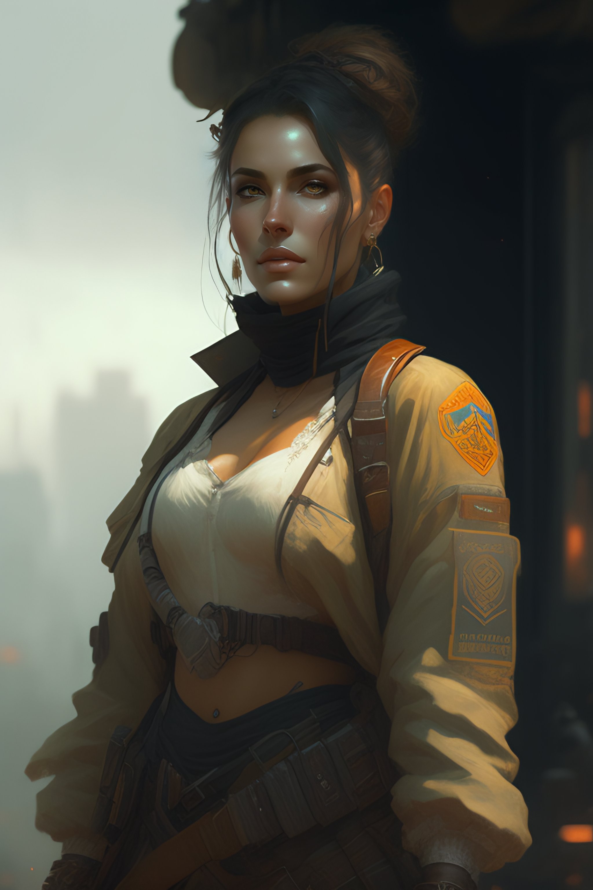 Lexica A Full Portrait Of A Beautiful Post Apocalyptic Offworld