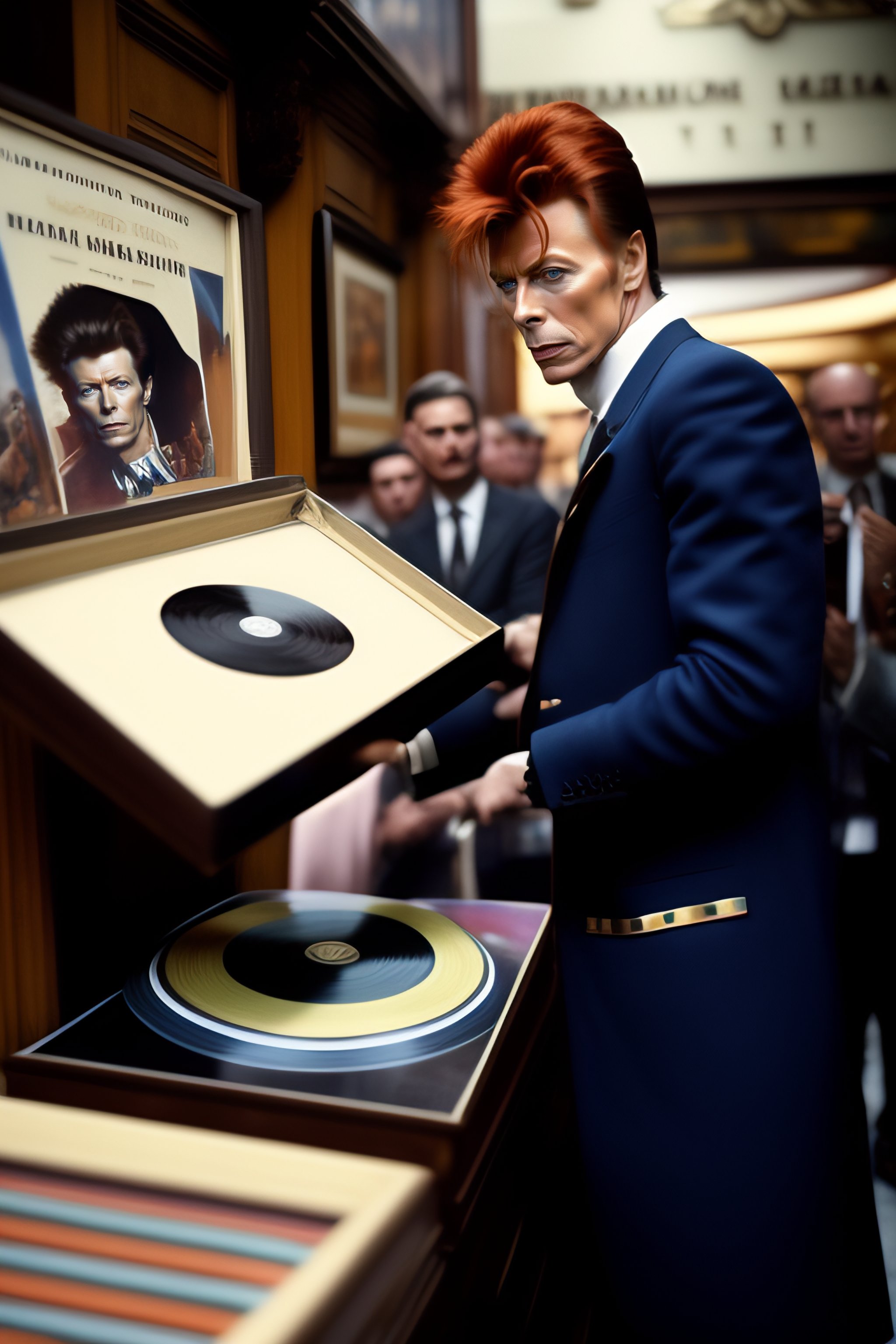 Lexica David Bowie Stealing A Record In Poland