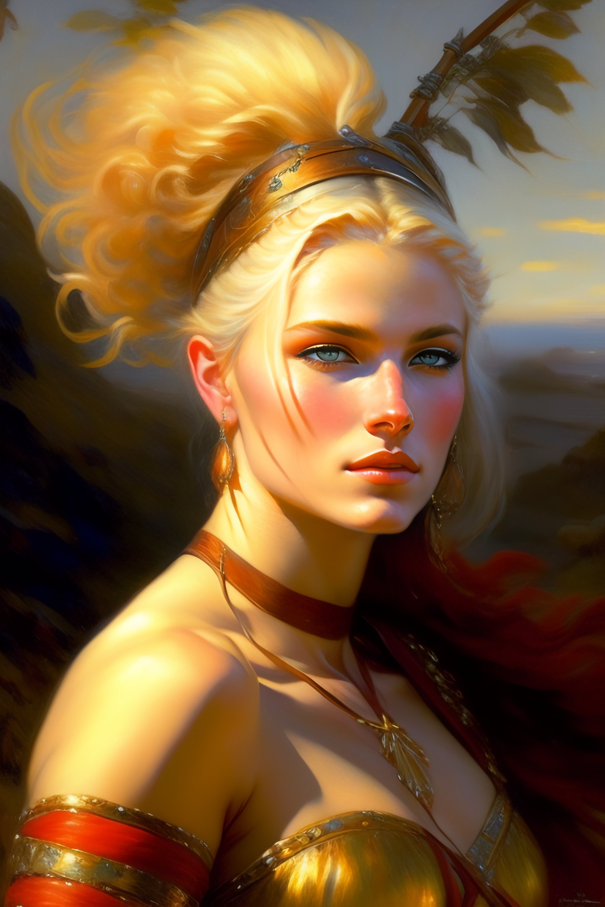 Lexica Gaston Bussiere Blonde Female Warrior