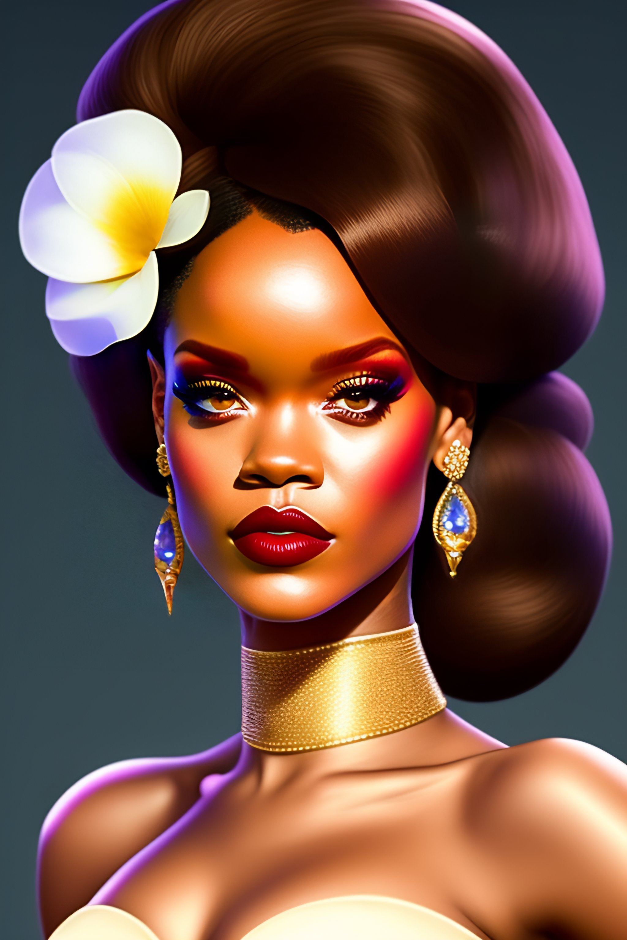 Lexica Rihanna As Tiana From Disney Princess And The Frog