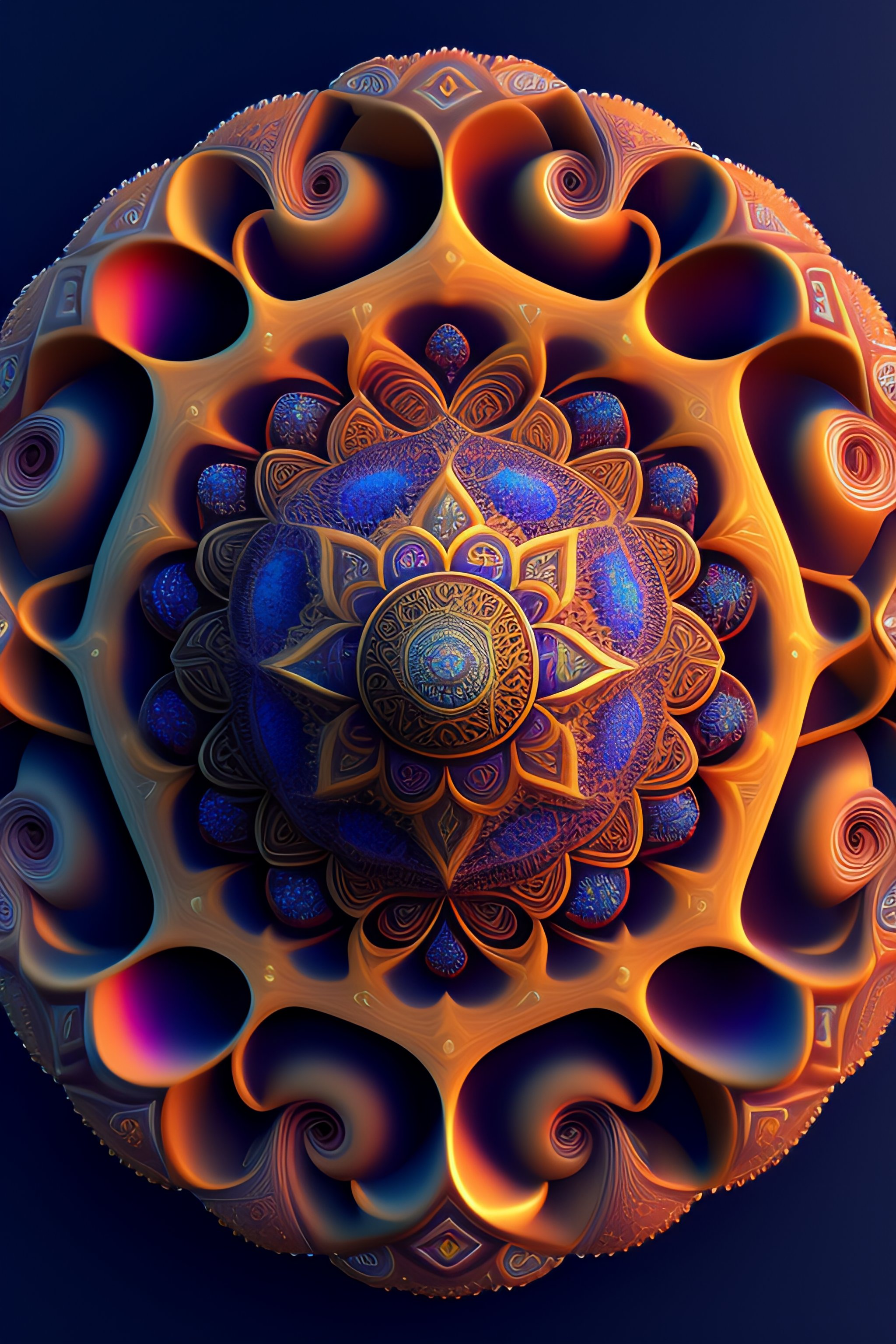 Lexica Fractal Structure Tangled Mandala Vortex Hyperdetailed