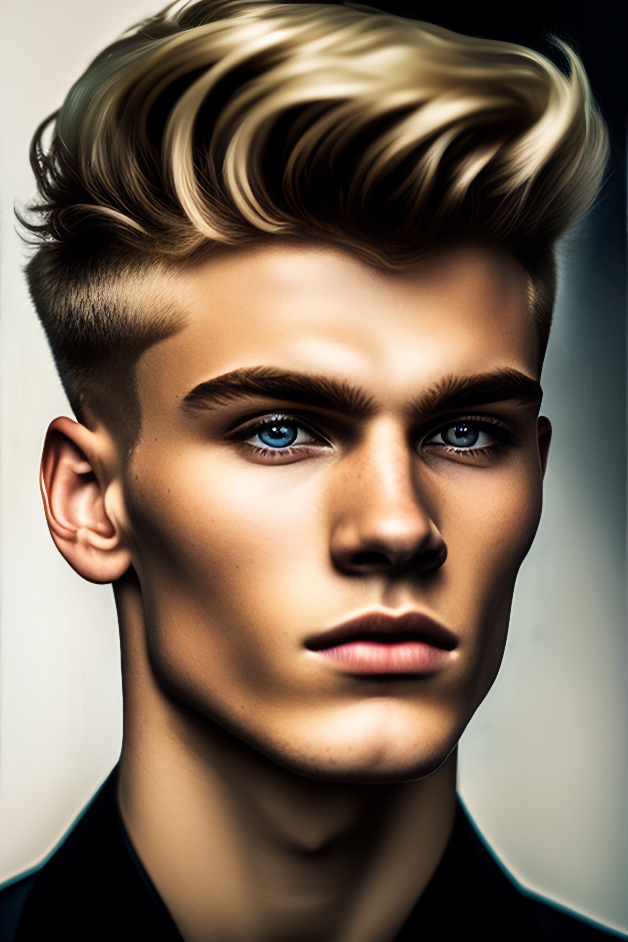 Lexica Close Up Portrait Of A 18 Year Old Blonde Russian Man His