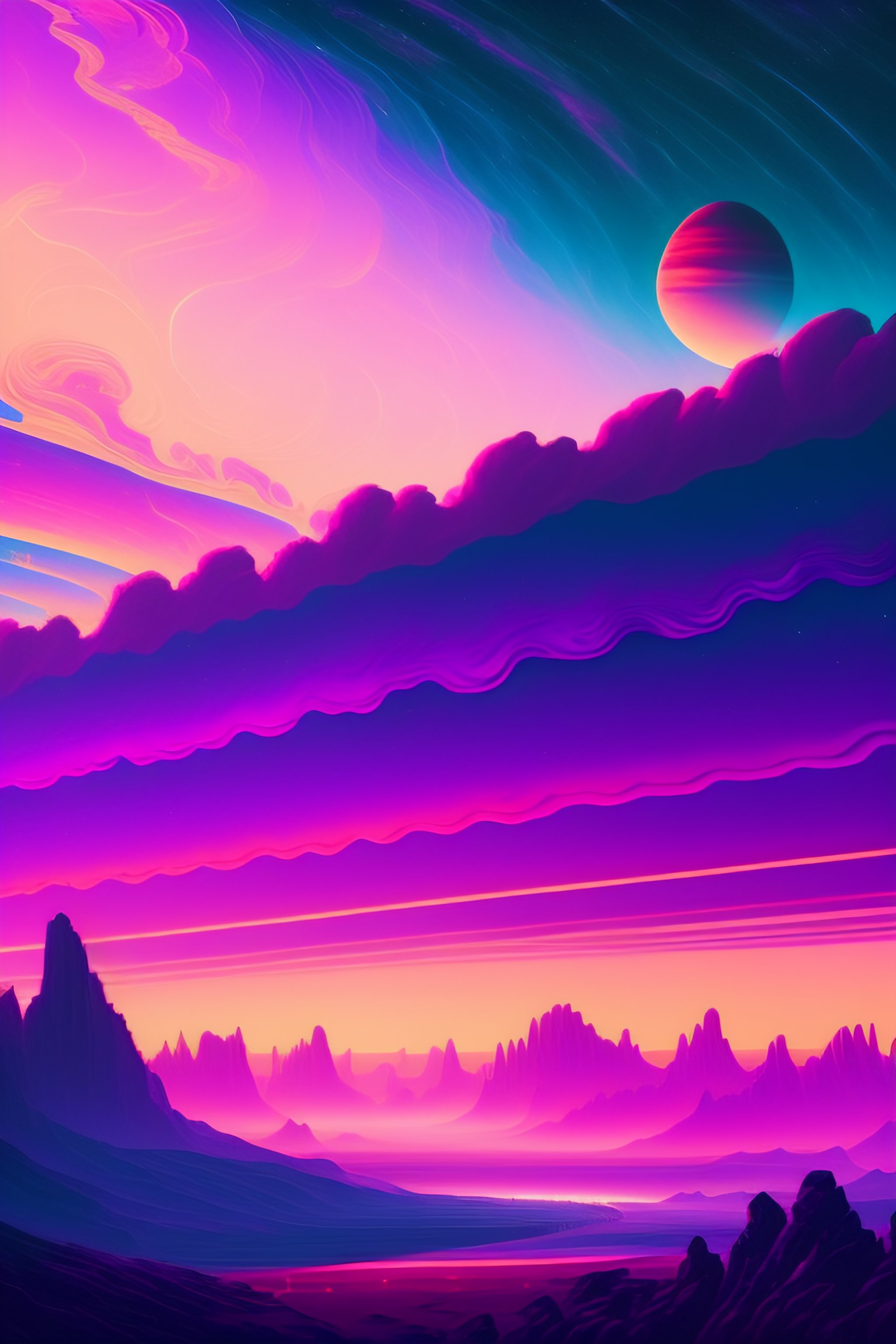 Lexica Llustration Of Jupiter Clouds By Dan Mumford Pink Planets