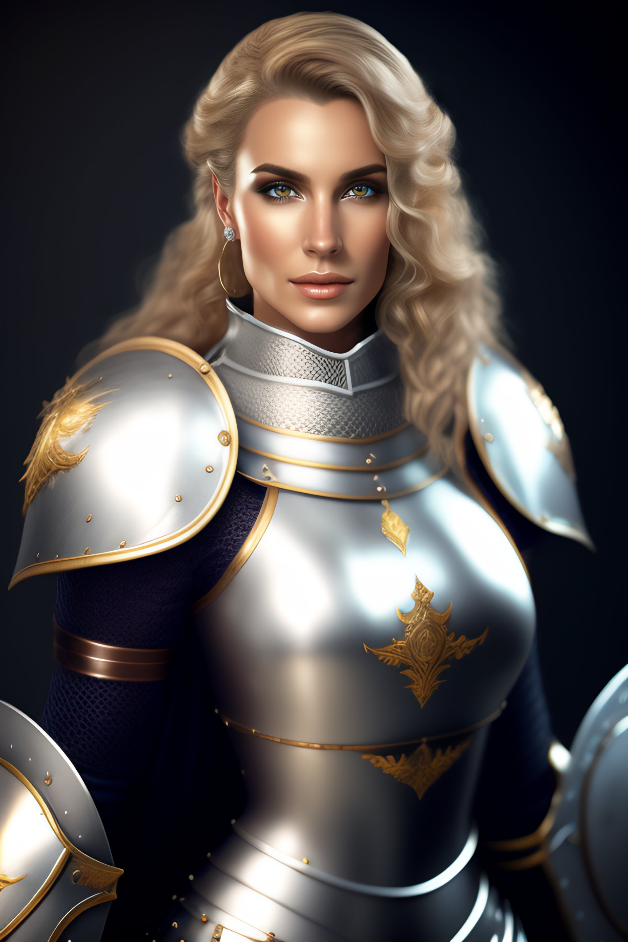 Lexica Portrait Of A Female Knight Cute Metal Bikini Really Nice