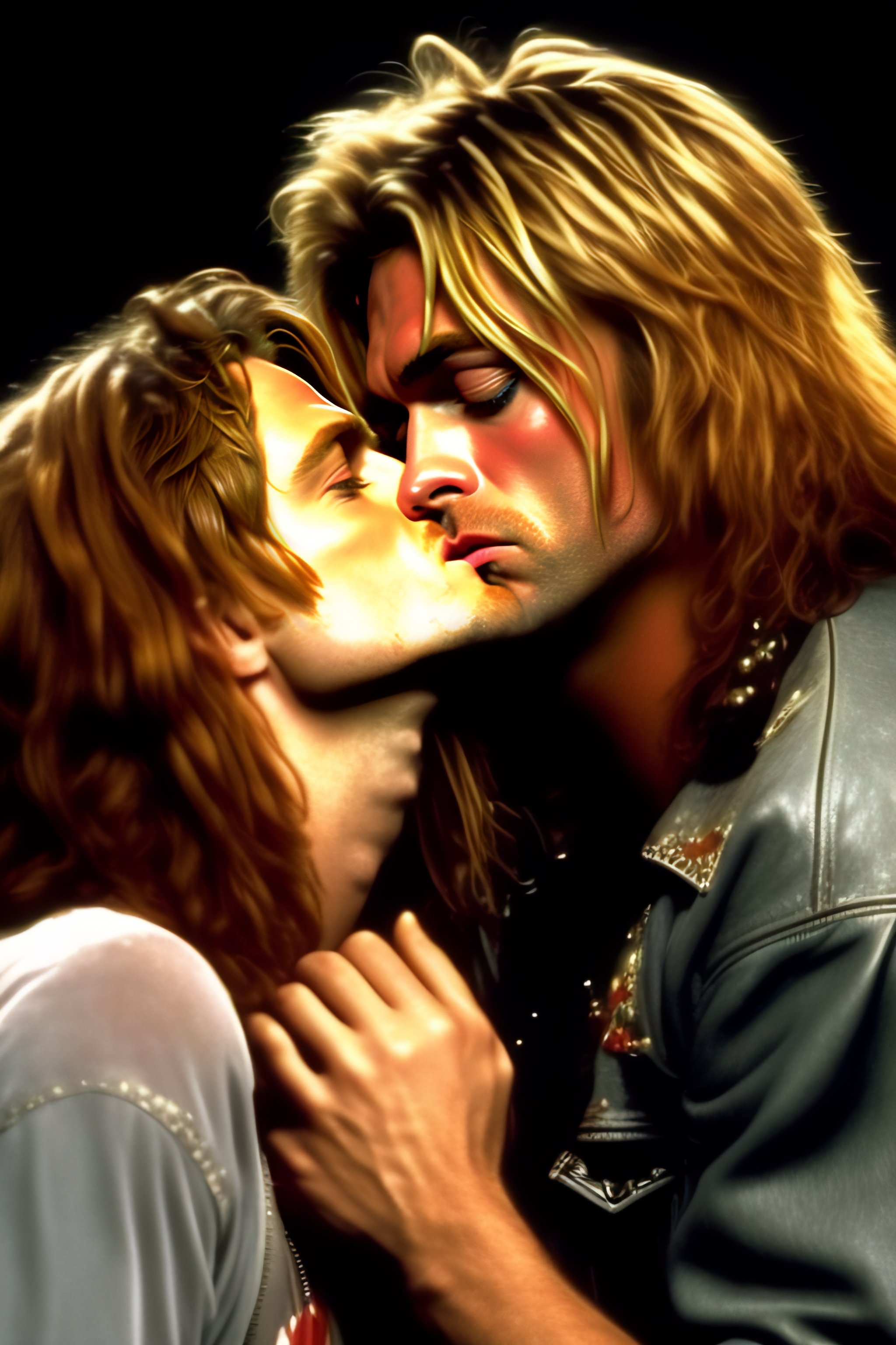 Lexica Kurt Cobain Kissing Axel Rose