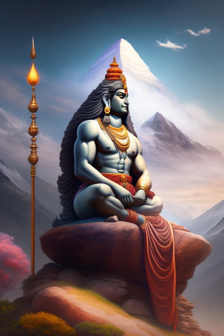 Lexica Lord Shiva Is Often Depicted In Hindu Mythology As Sitting On