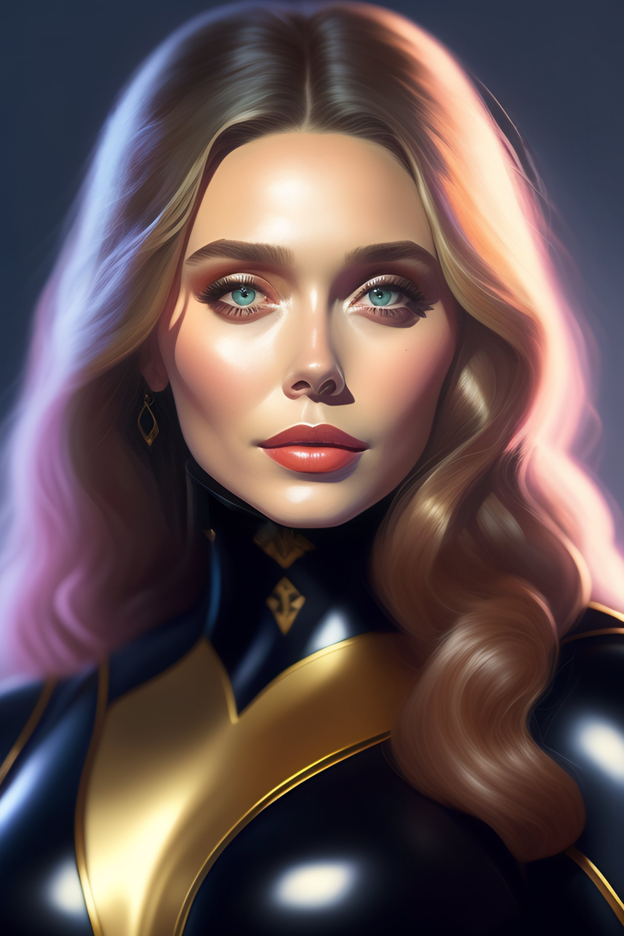 Lexica Portrait Of Elizabeth Olsen As Black Cat Highly Detailed