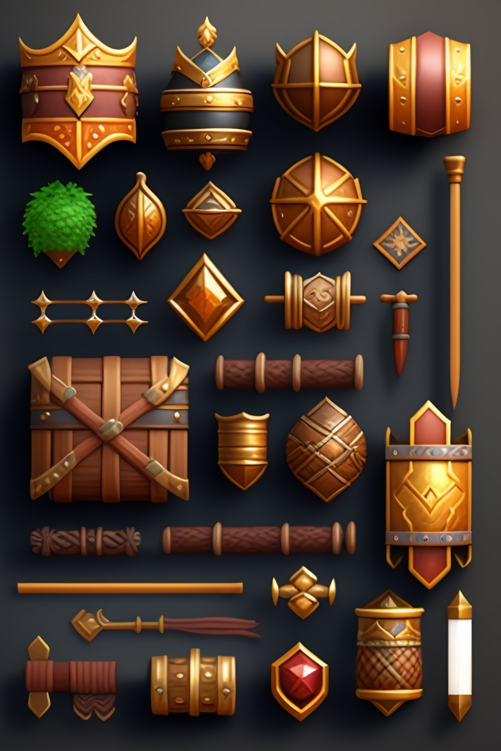 Lexica Props Concept Game Design Assets Viking Items