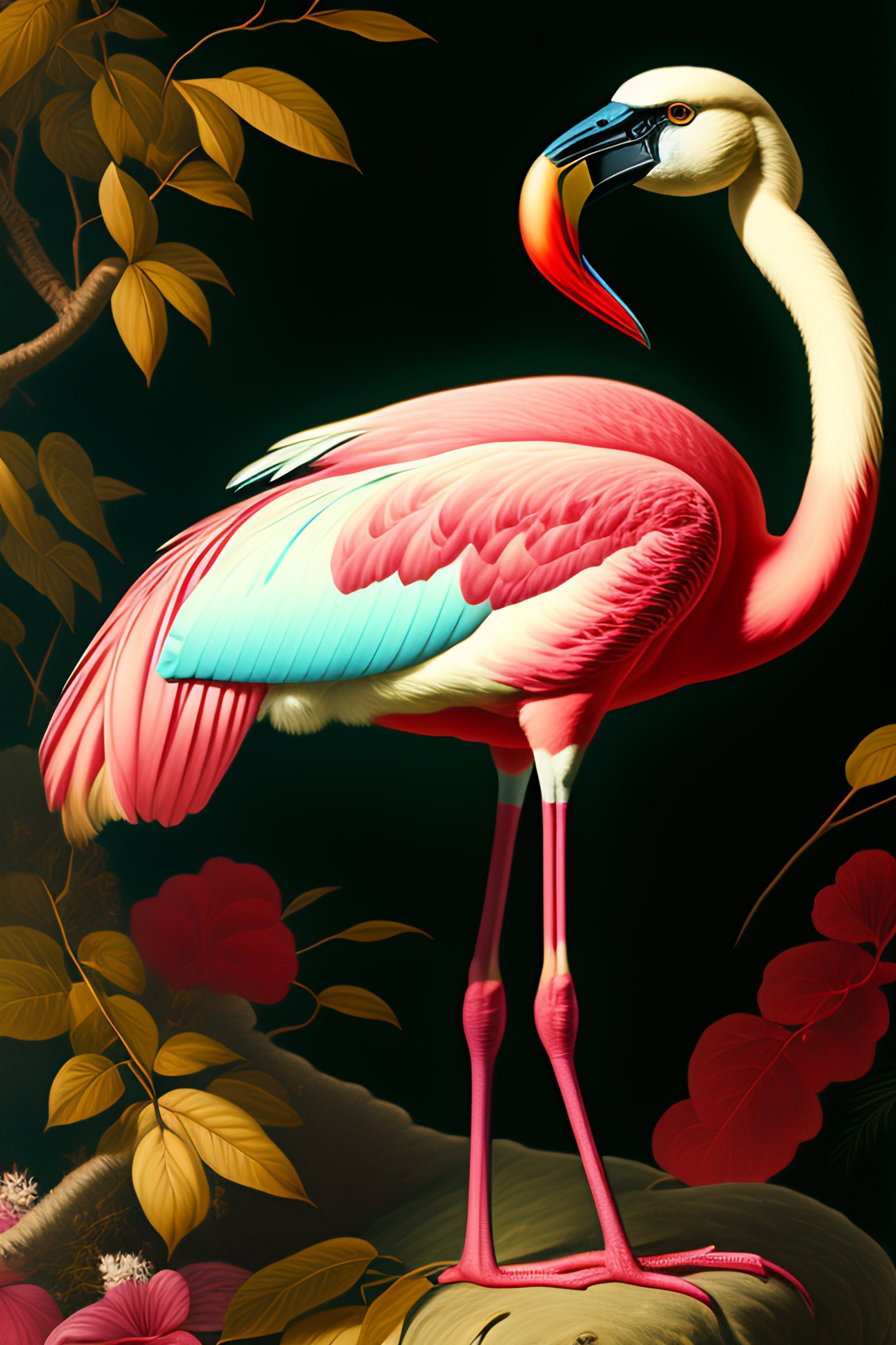 Lexica John James Audubon Flamingo Illustration Art By Audubon