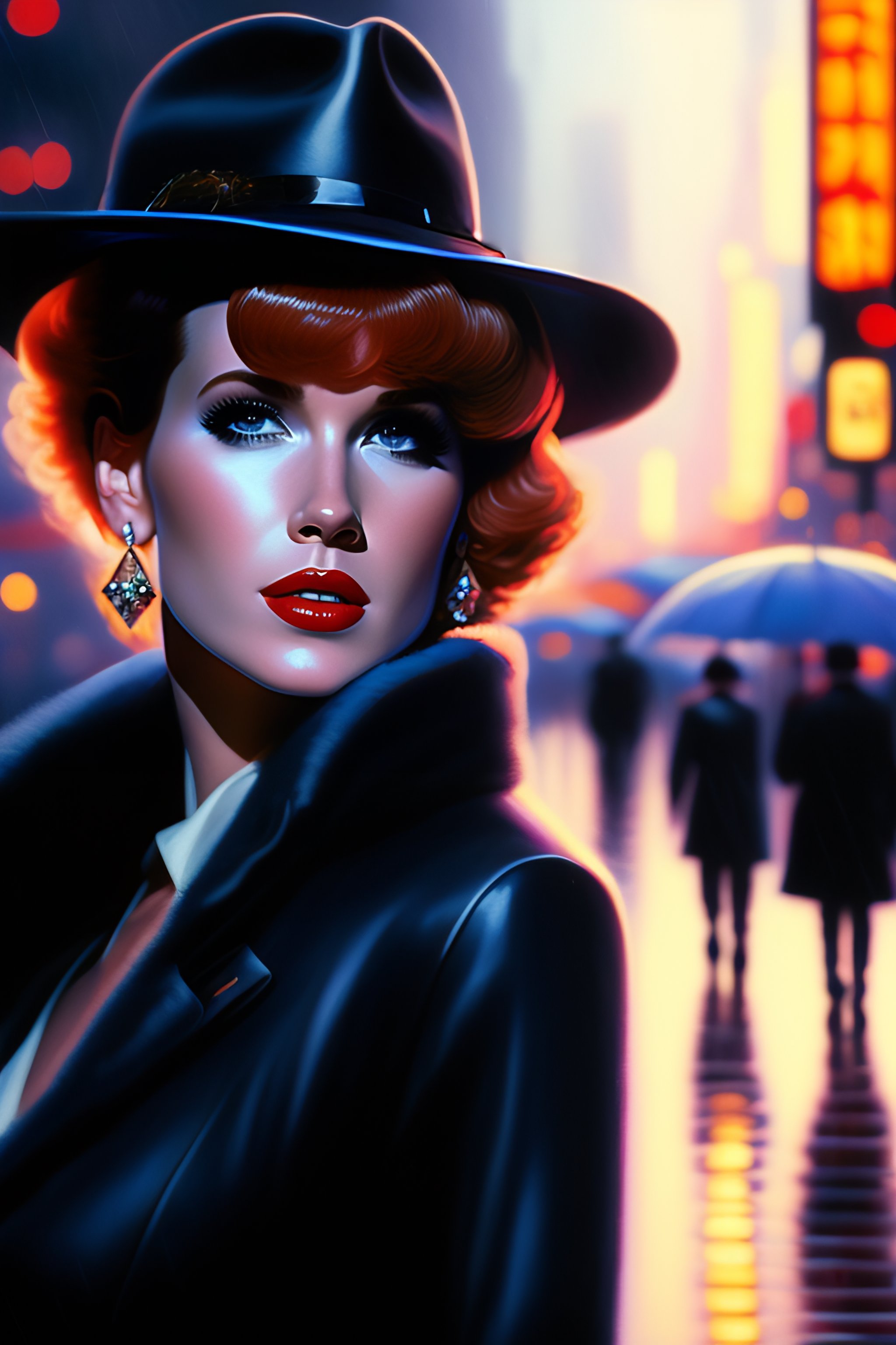 Lexica Molly Ringwald Walking Portrait By Glenn Barr Oil Painting