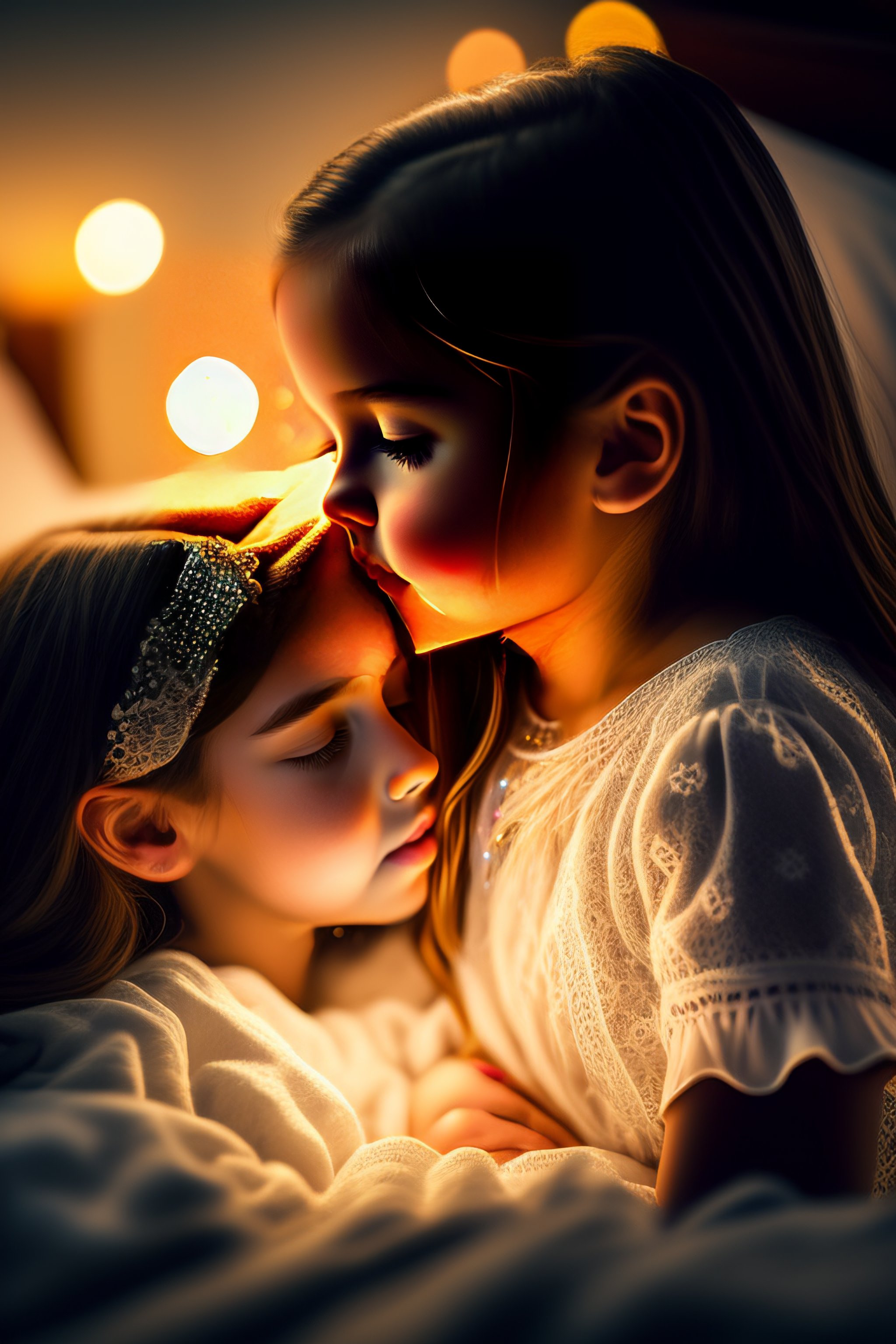 Lexica Beautiful Photo Realistic Picture Of Two Ten Year Old Girls