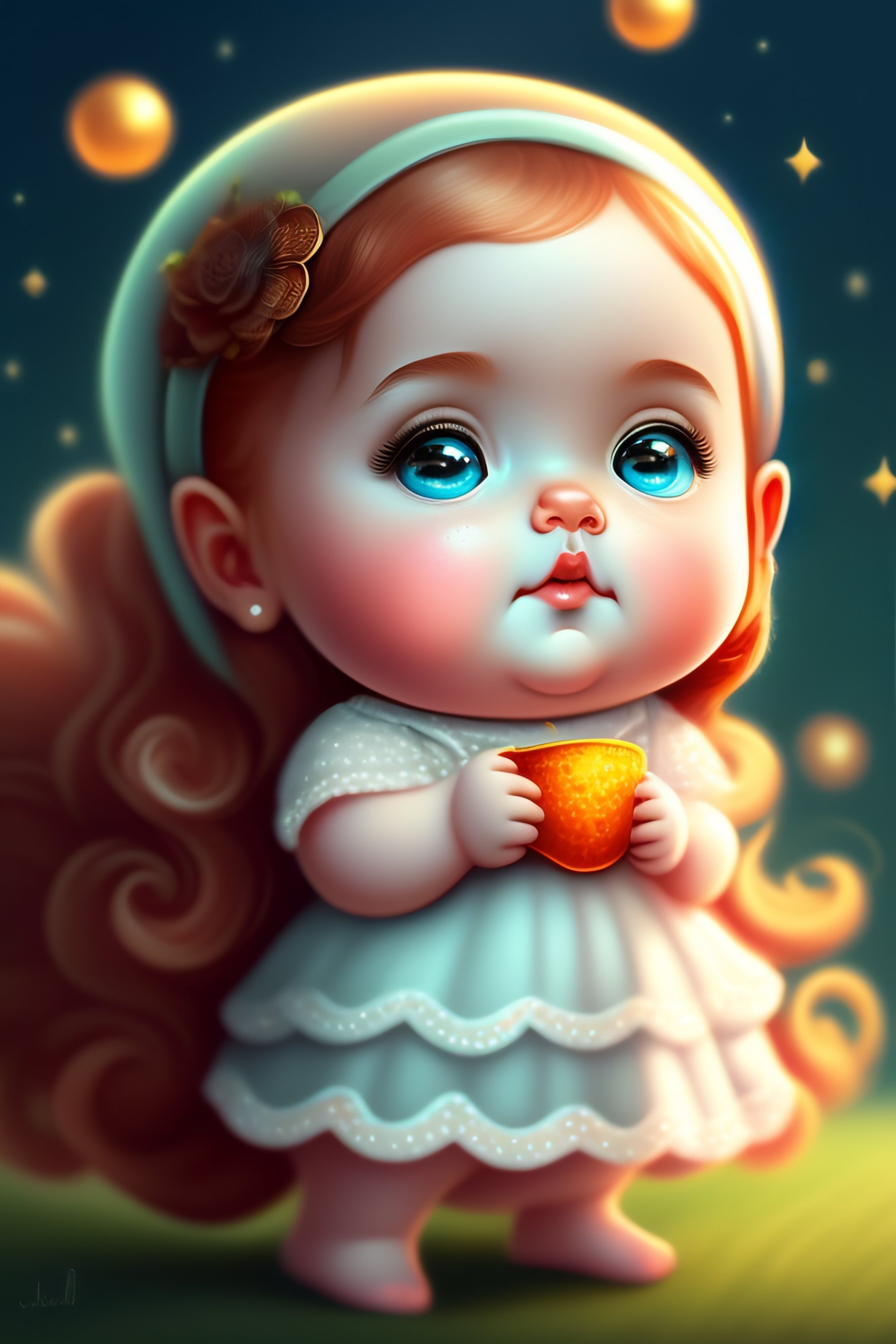 Lexica Cute And Adorable Cartoon Adele Baby Fantasy Dreamlike