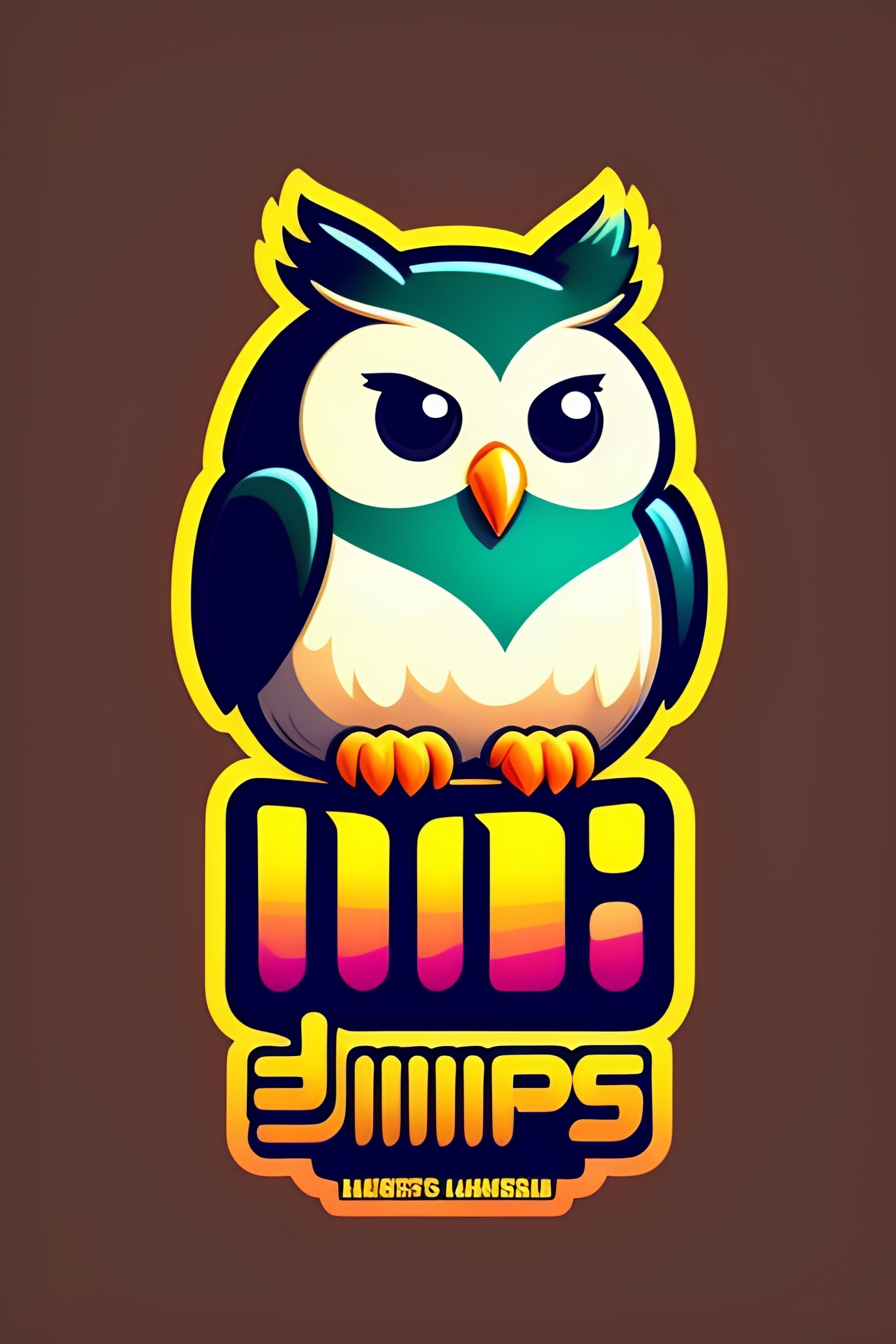 Lexica Simple Logo Design Of Cute Happy Owl Flat 2d Esport Vector