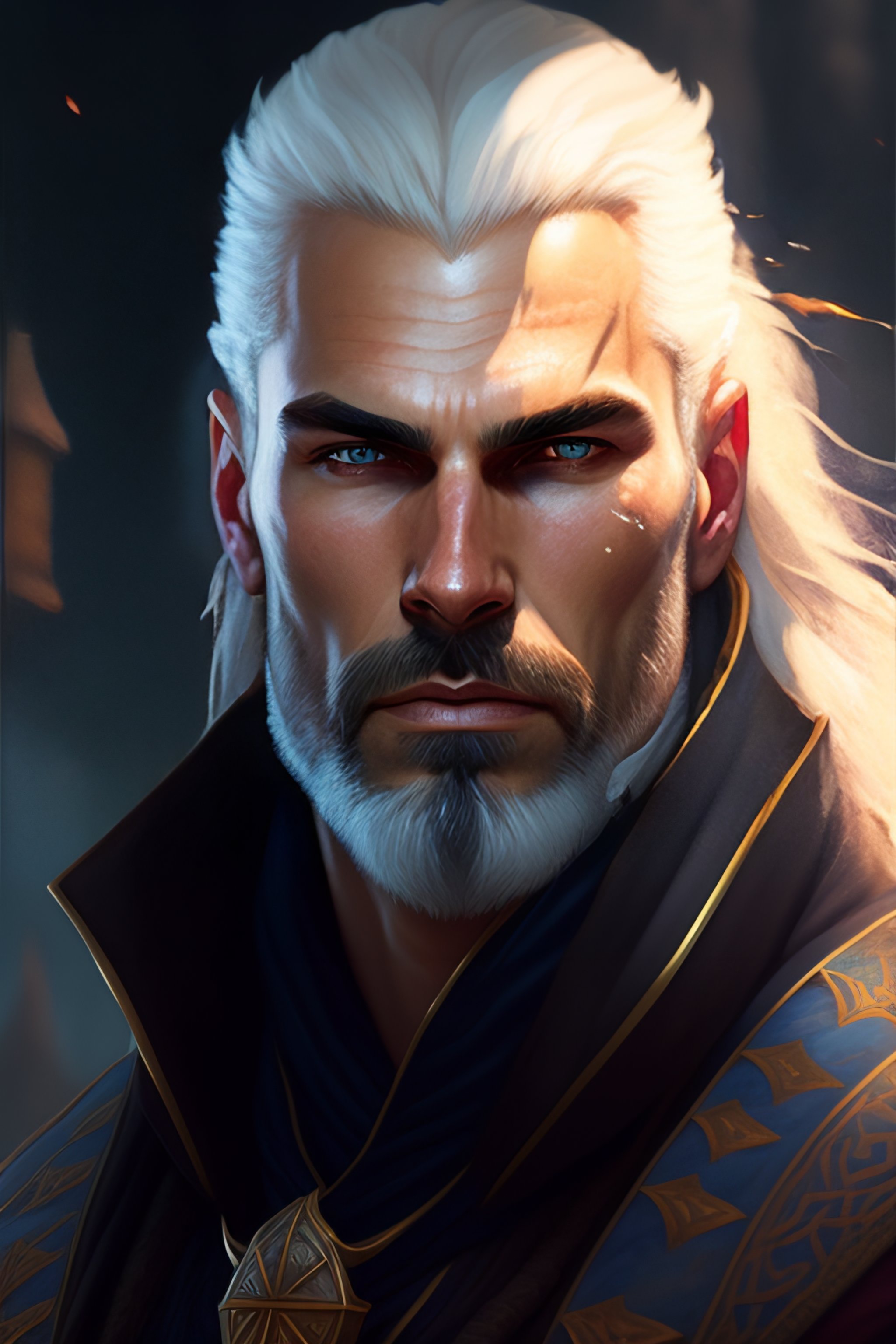 Lexica Highly Detailed Portrait Of Geralt Of Rivia Stephen Bliss