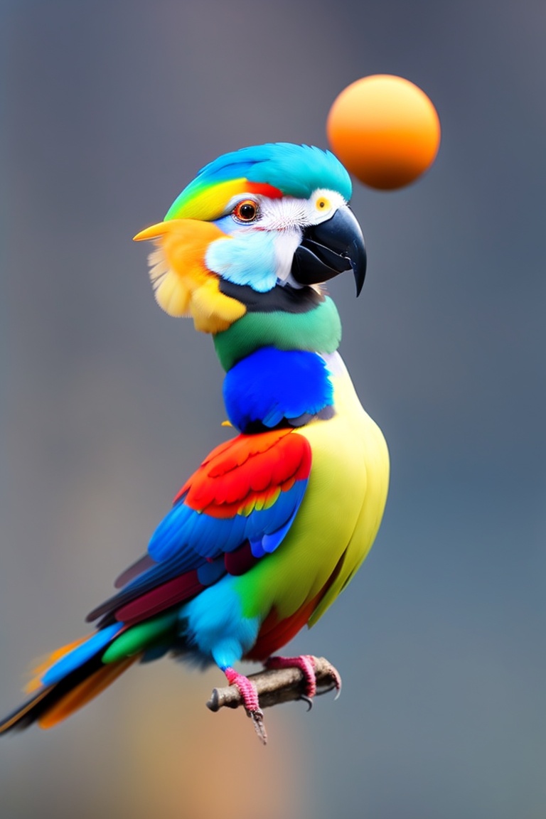 Lexica Juggling Bird Visualize An Exotic Brightly Colored Bird