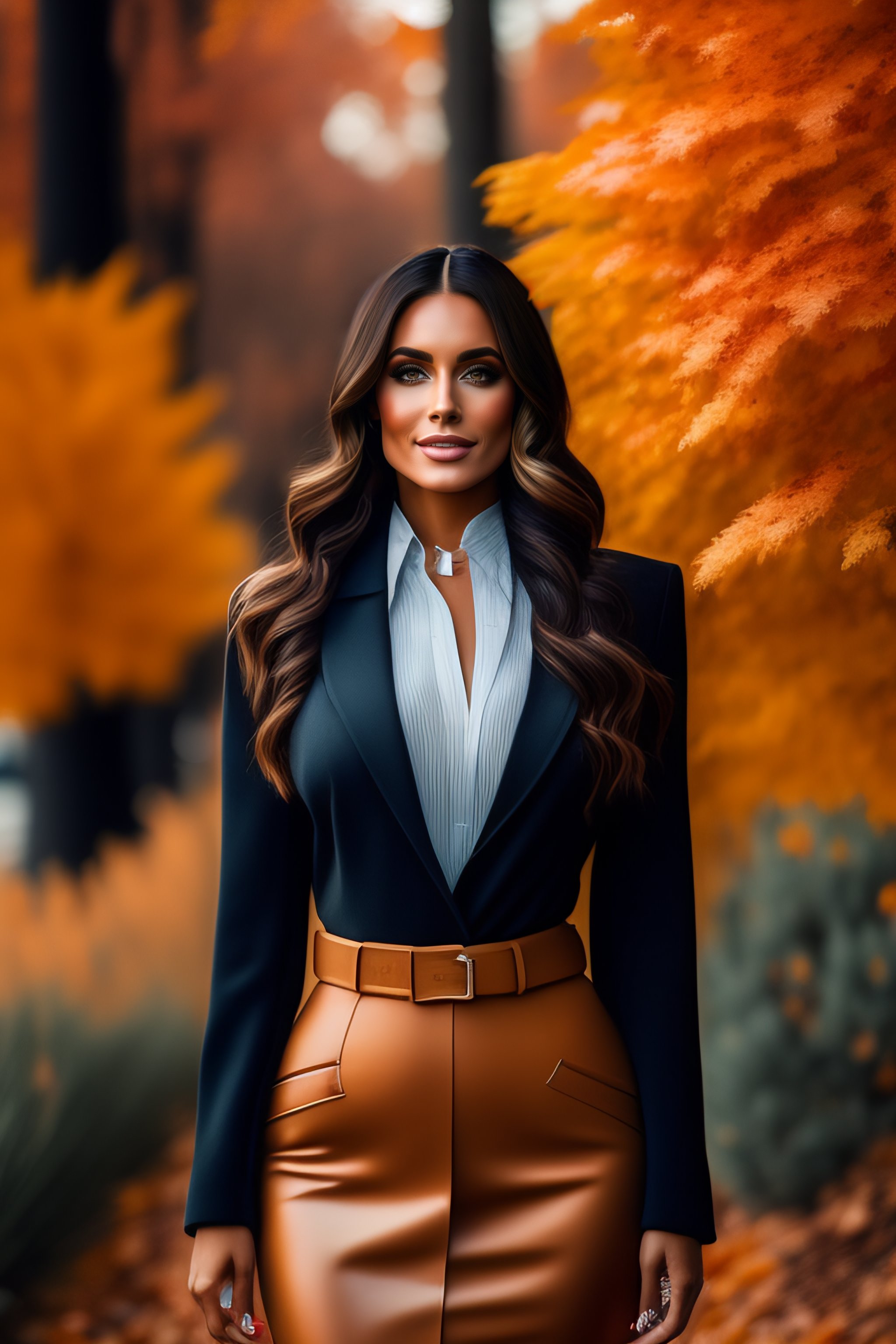 Lexica Professional Photo Of Fall Outfits Collection Brunette Model