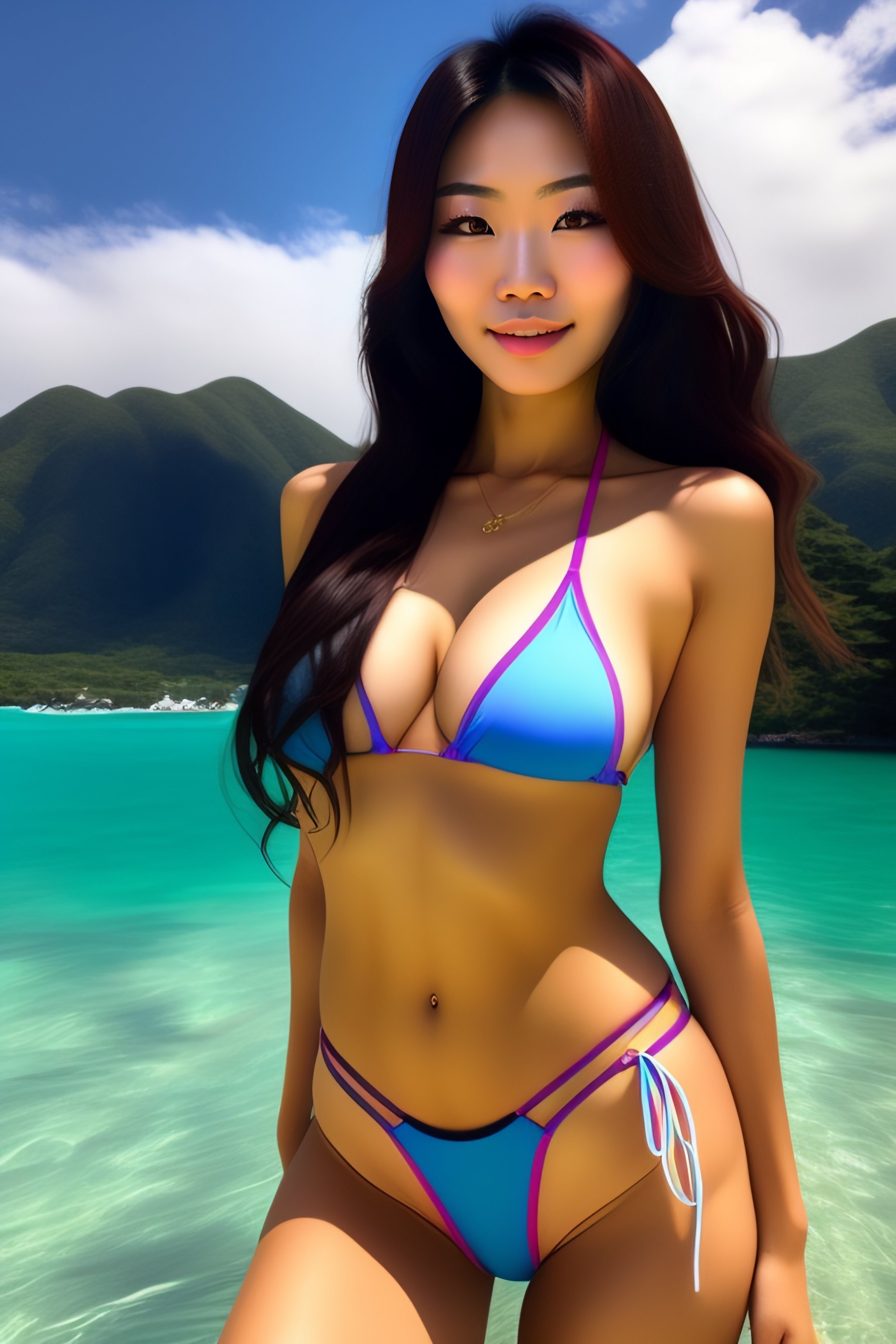 Lexica Cute Japanese Woman In A Bikini