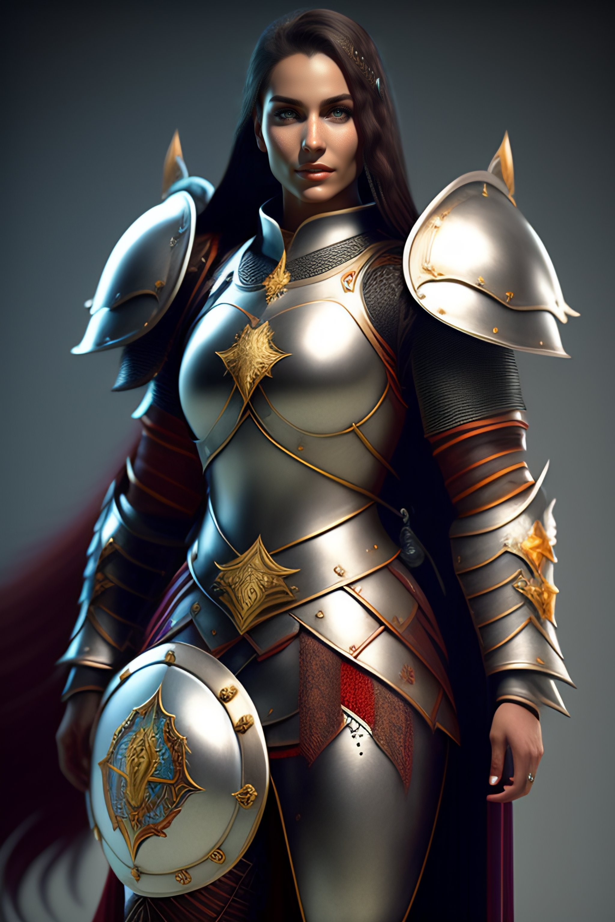 Lexica Portrait Of A Female Knight Cute Metal Bikini Really Nice