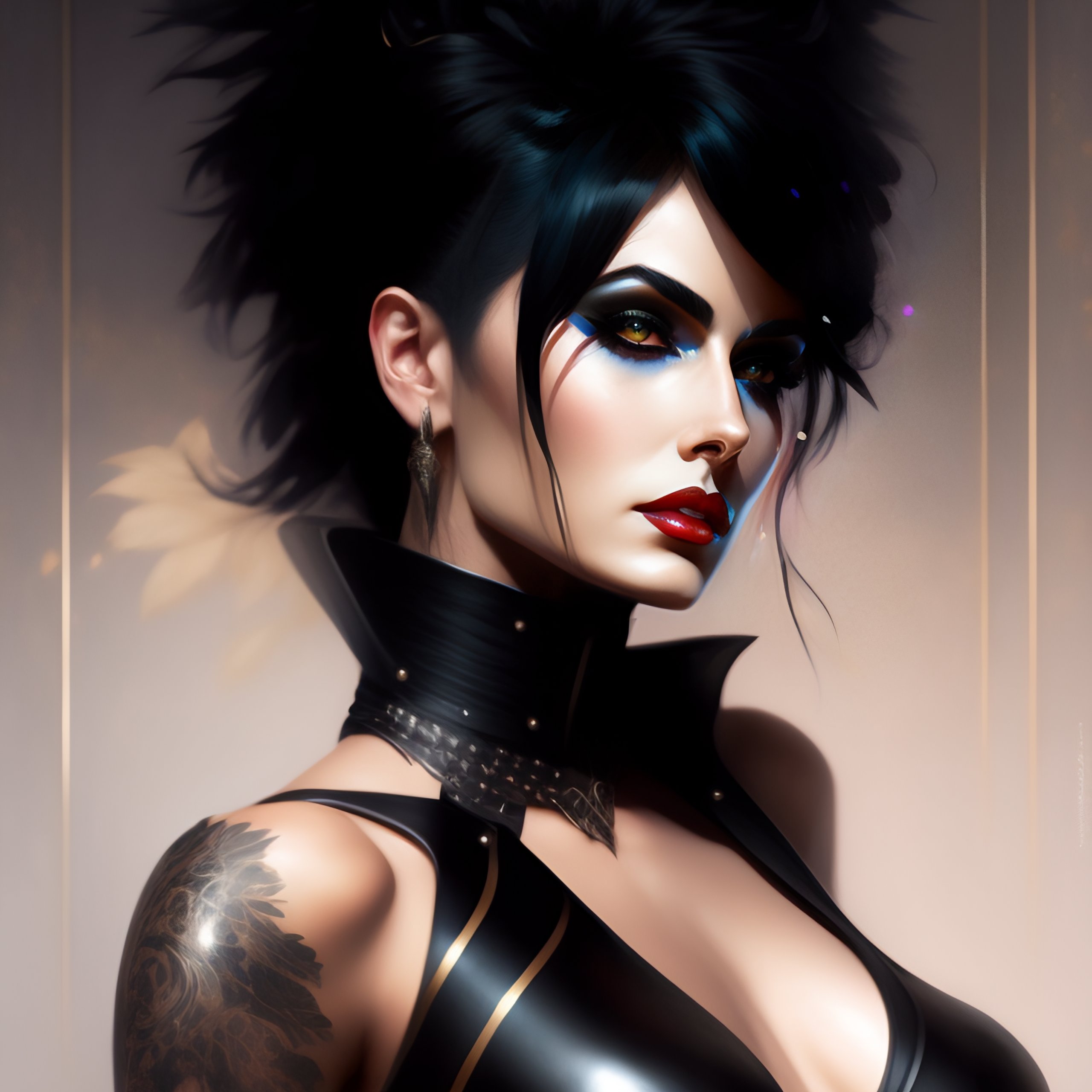 Lexica Goth Siouxsie Sioux Portrait Sharp Digital Matte Painting