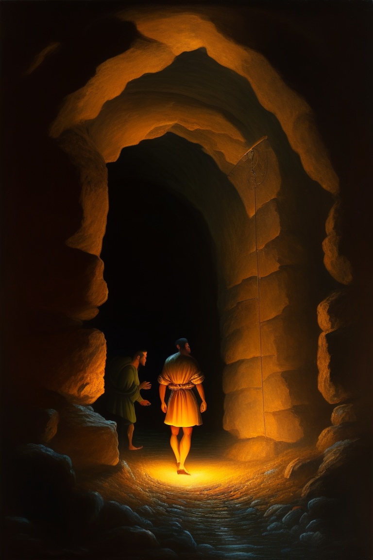 Lexica An Image That Represents Plato S Allegory Of The Cave In The