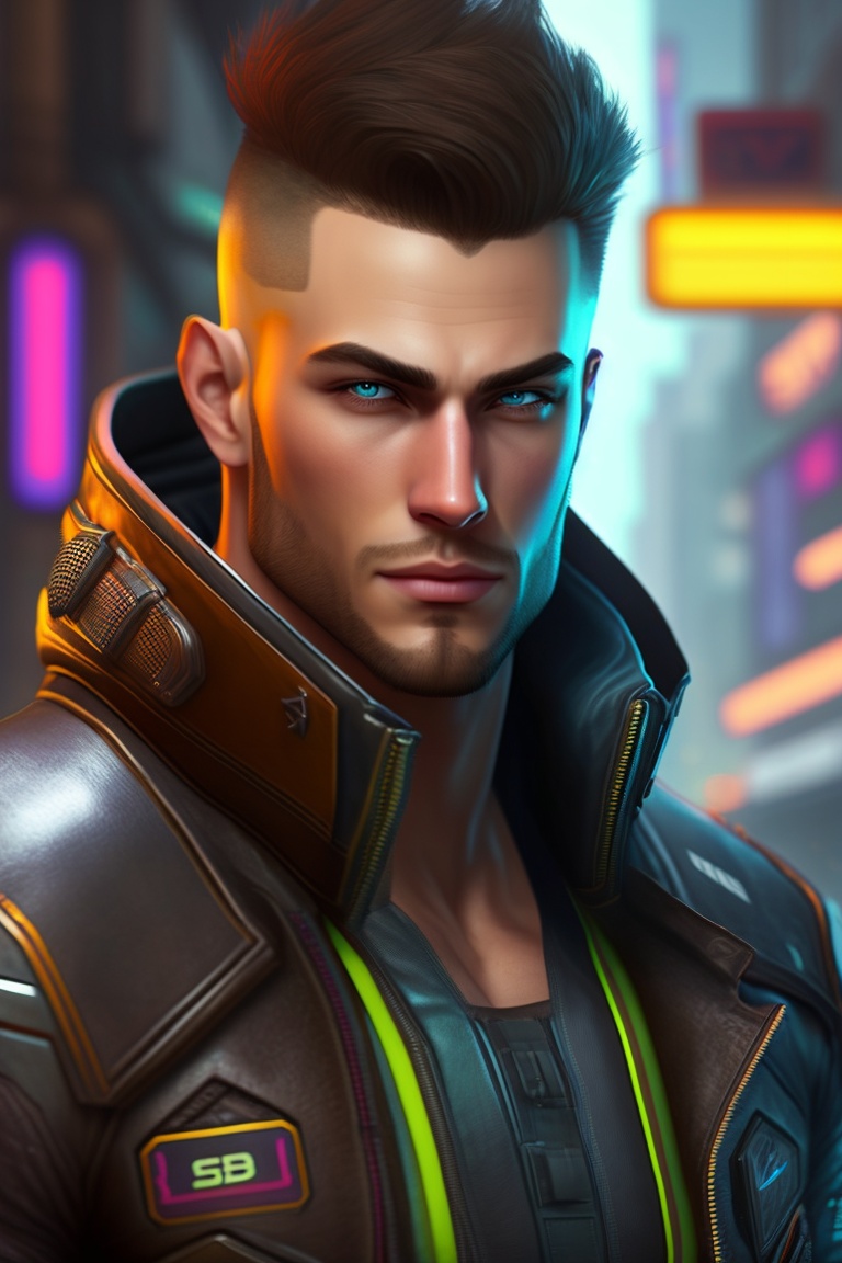 Lexica Cyberpunk Realistic Male Full Hd Motivation