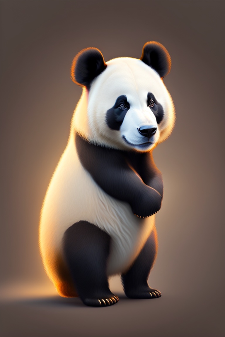 Lexica Panda Picture Vector Graphics White Background