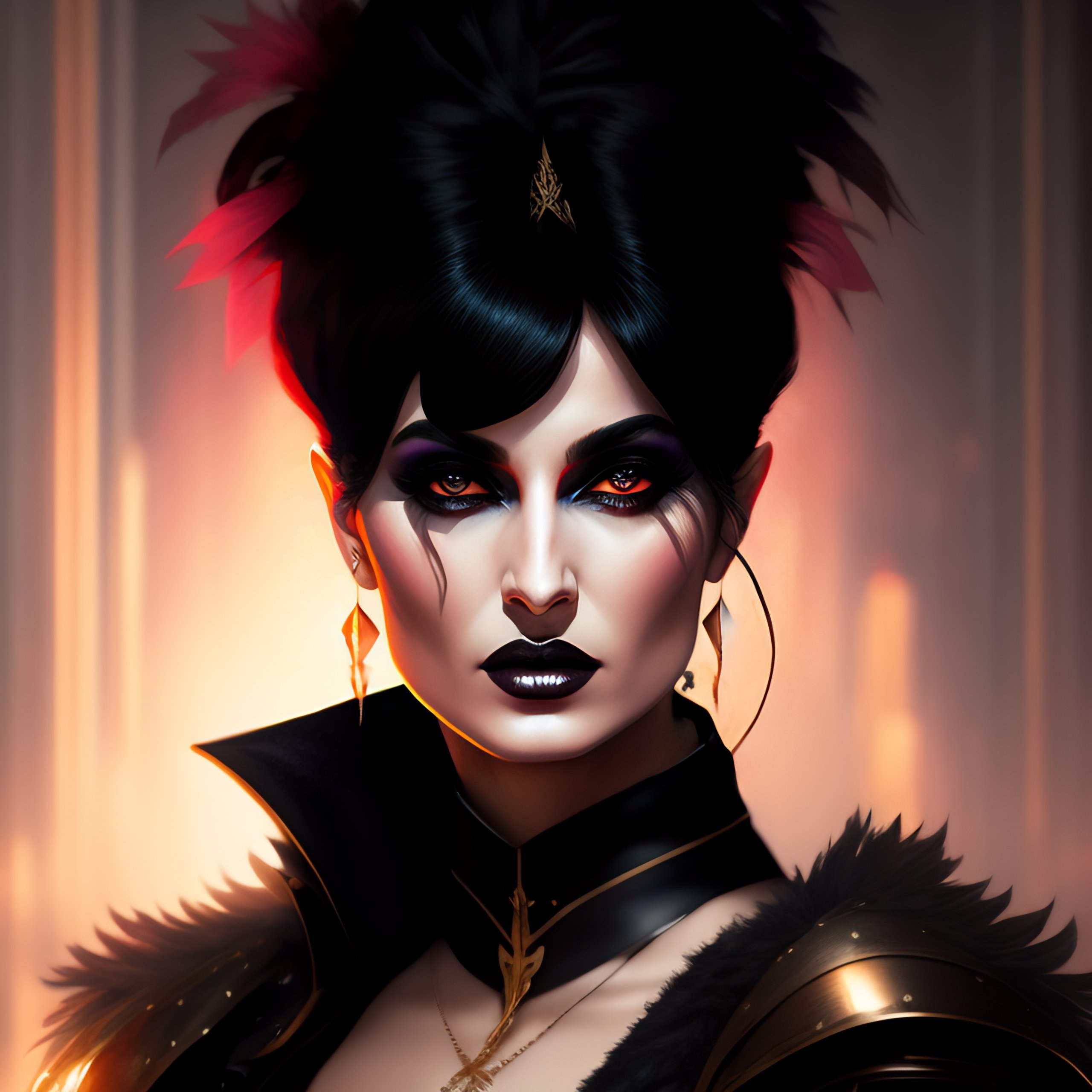 Lexica Goth Siouxsie Sioux Portrait Sharp Digital Matte Painting