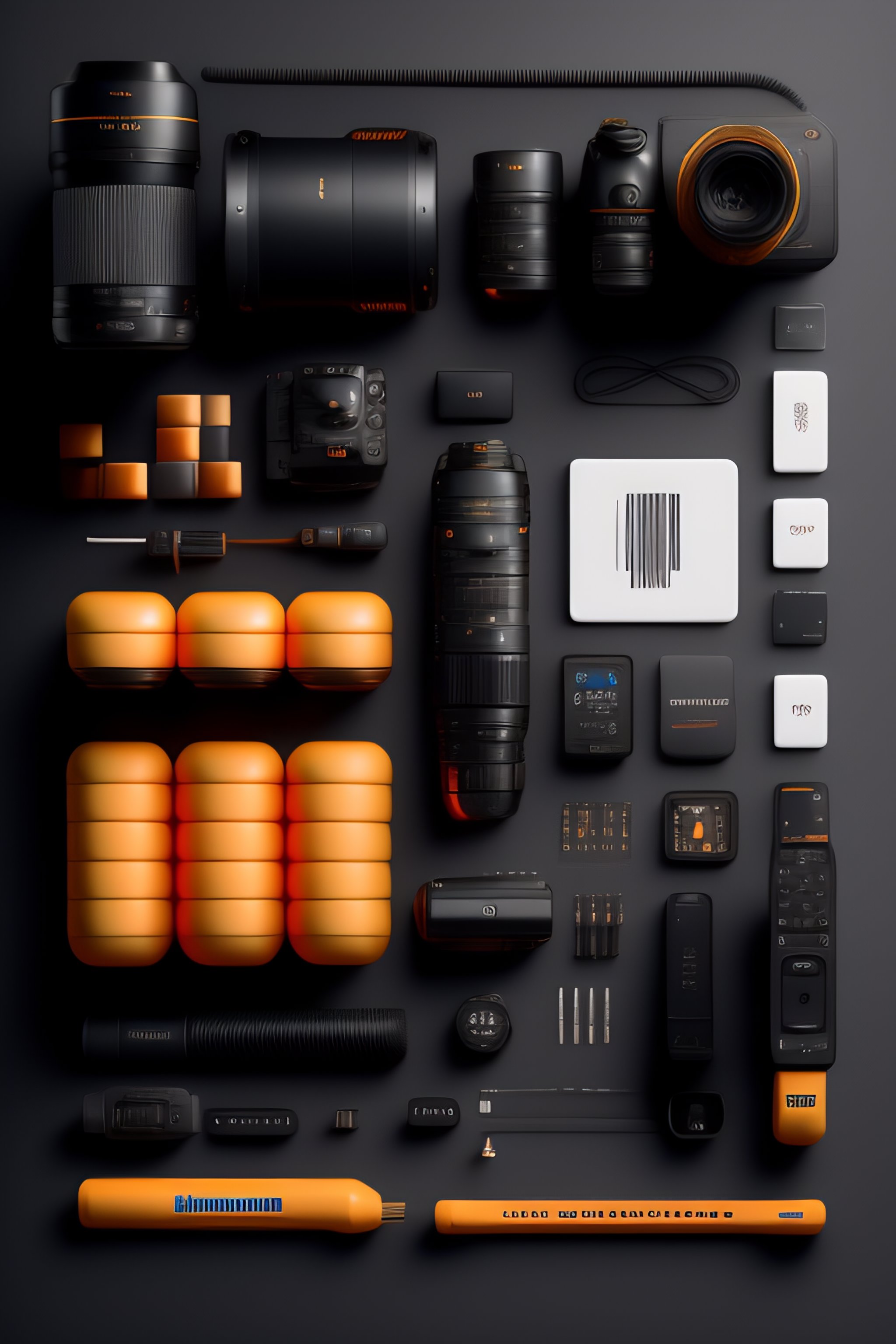 Lexica Blackmagic Digital Filmmaking Knolling Flat Lay