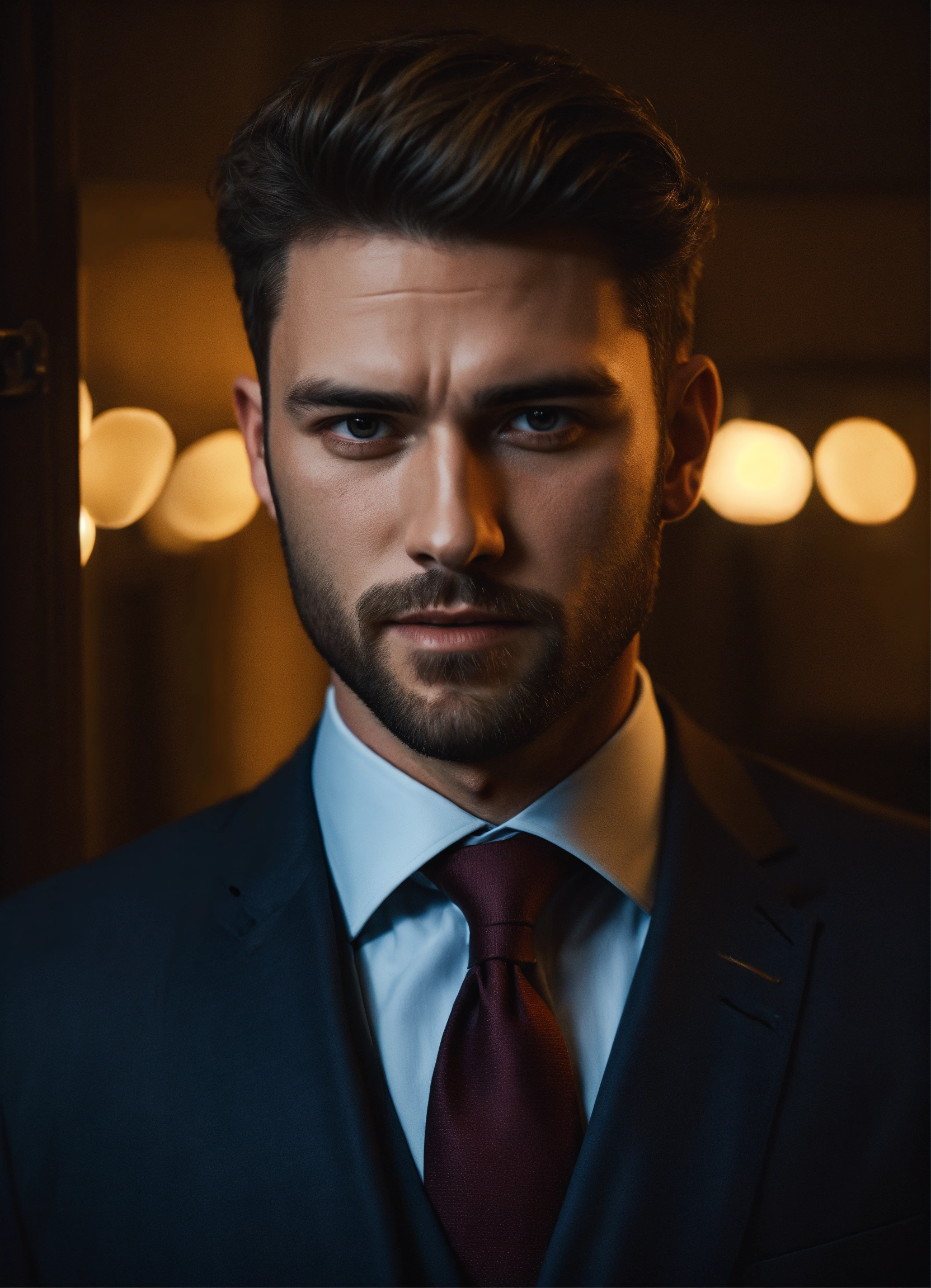 Lexica A Handsome Realistic Man In A Business Suit Diffused Lighting