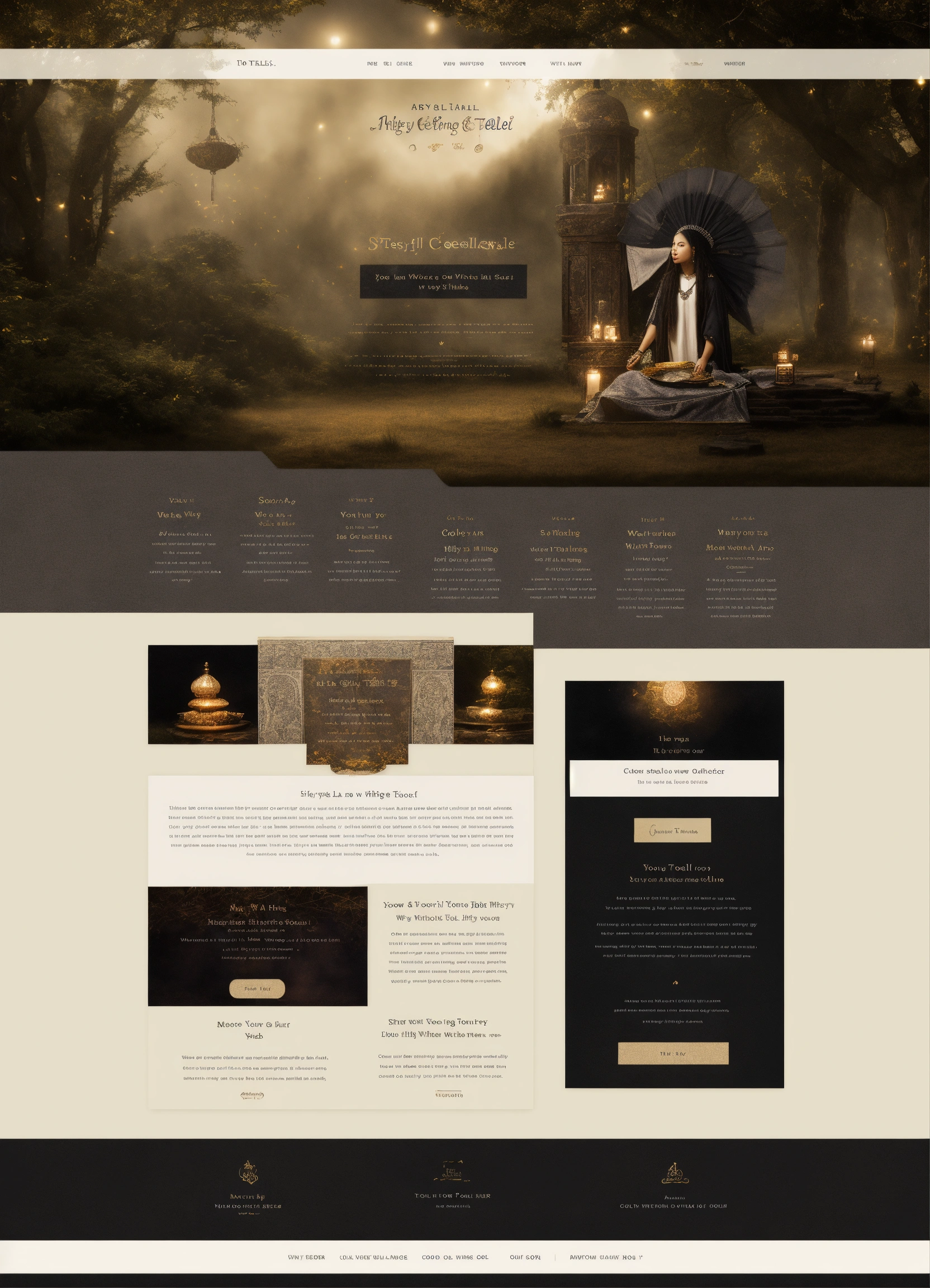 Lexica Beautiful Landing Page For A Fortune Tellers Website Mystical