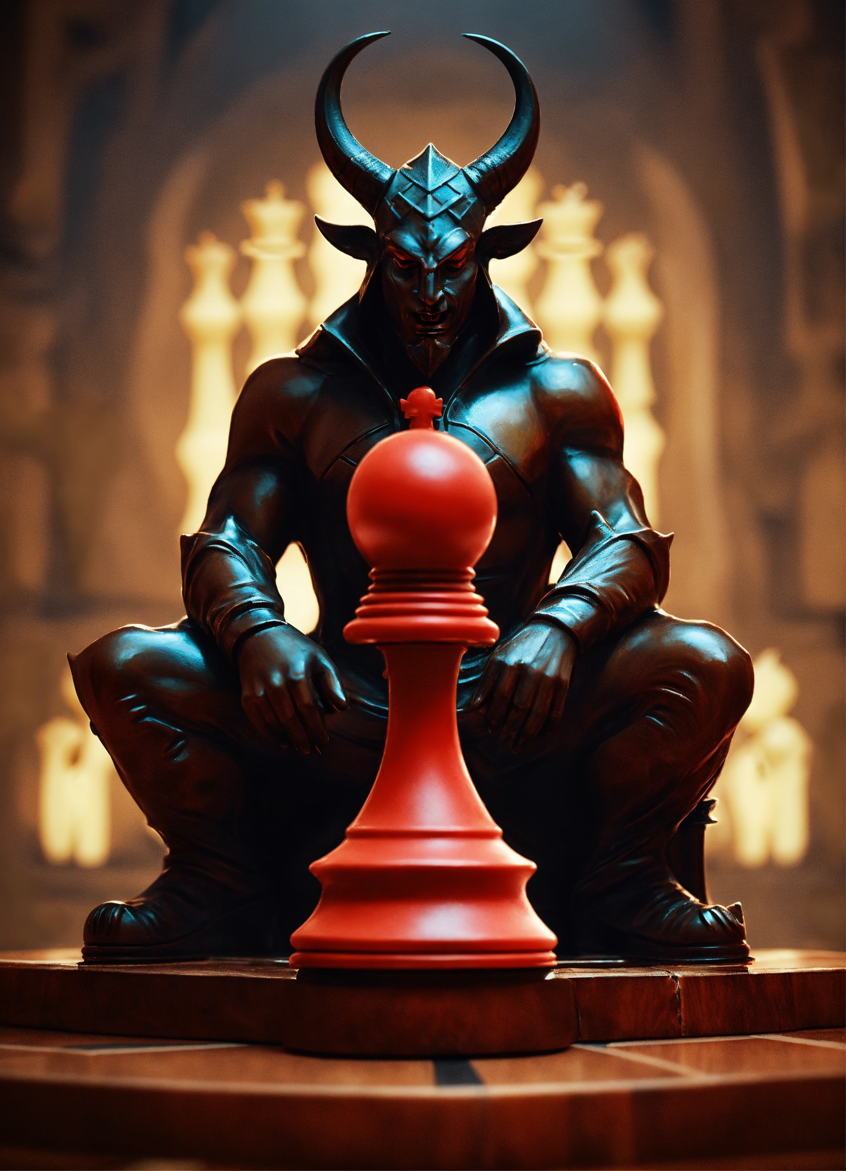 Lexica A Chess Piece Representing The Devil