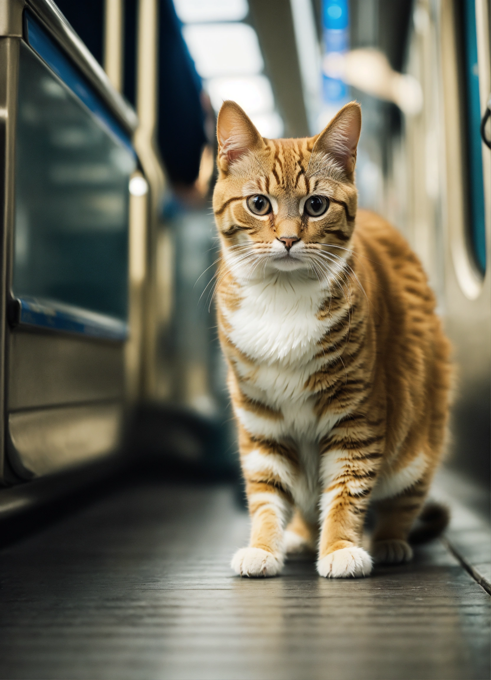 Lexica Un Chat Mignon Qui Se Tient Sur Ses Deux Pattes Qui Prend Le