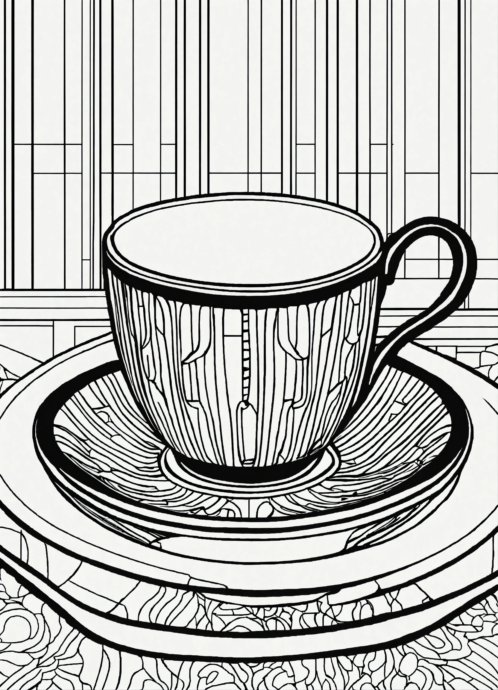 Lexica Coloring Page For Adults Bold Lines Dark Lines Smoked