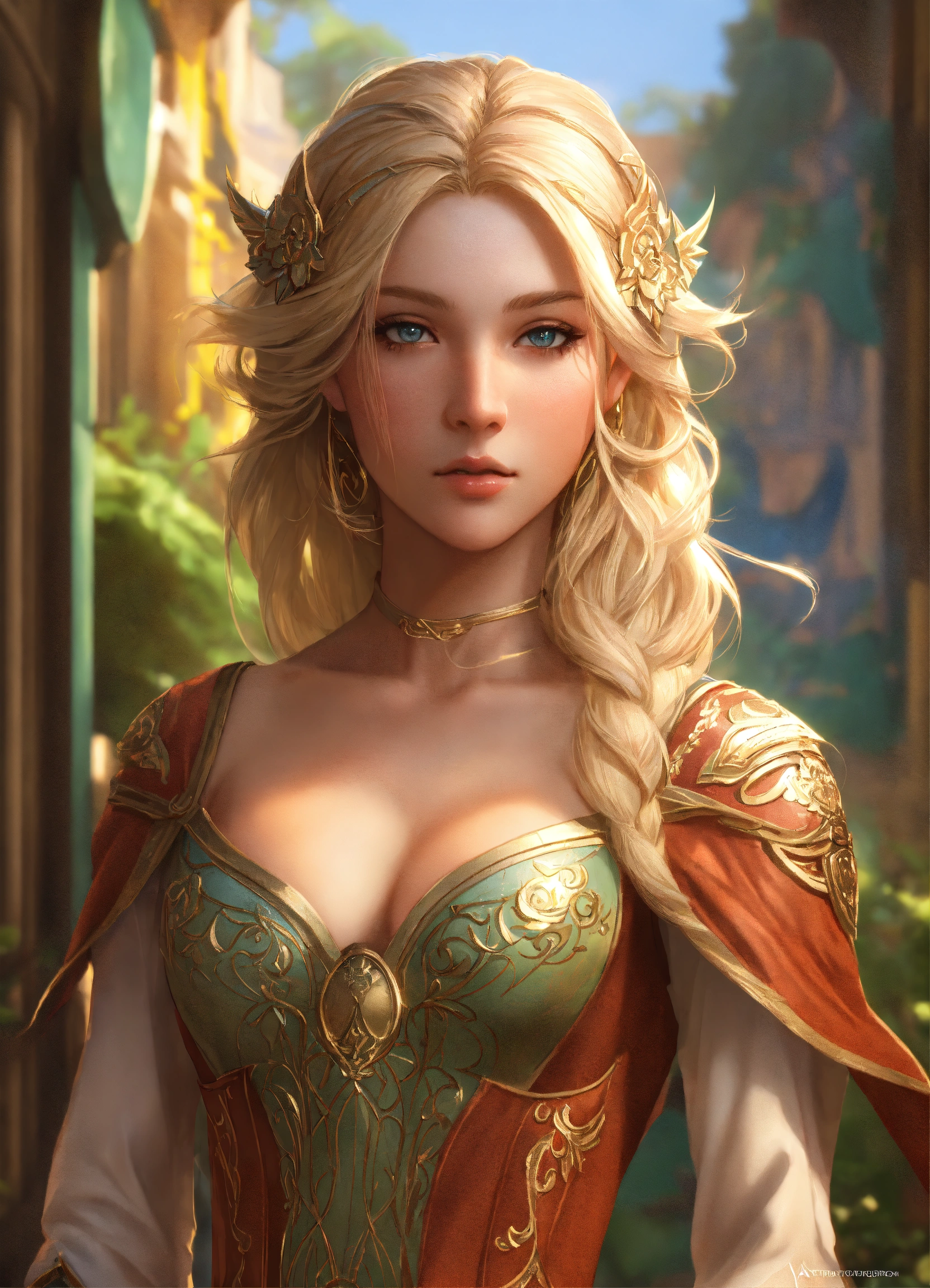 Lexica Beautiful Fantasy Elf Girl Girl Blonde Hair Backside Full