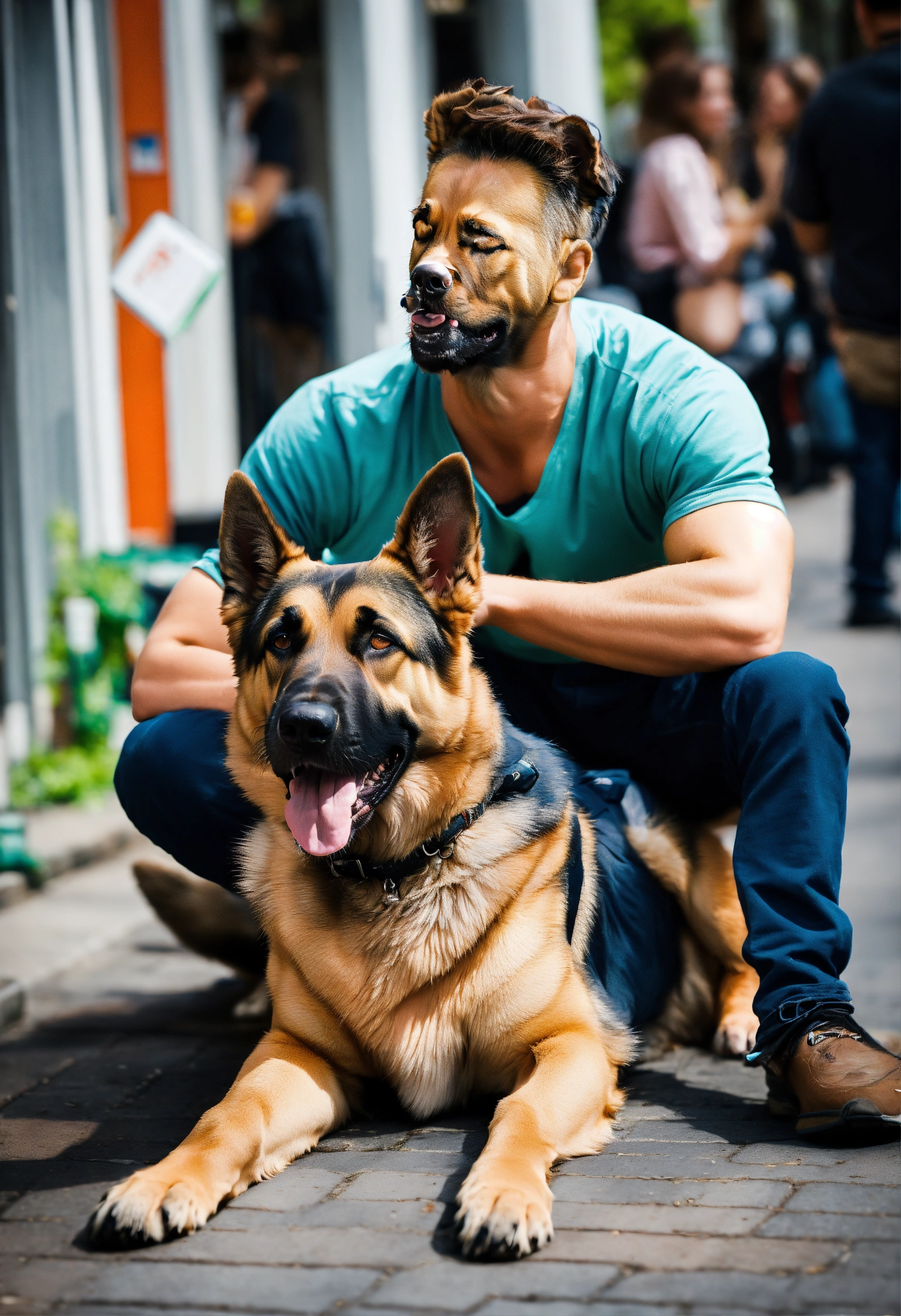 Lexica Energetic German Shepherd Sleep With A German Man Action