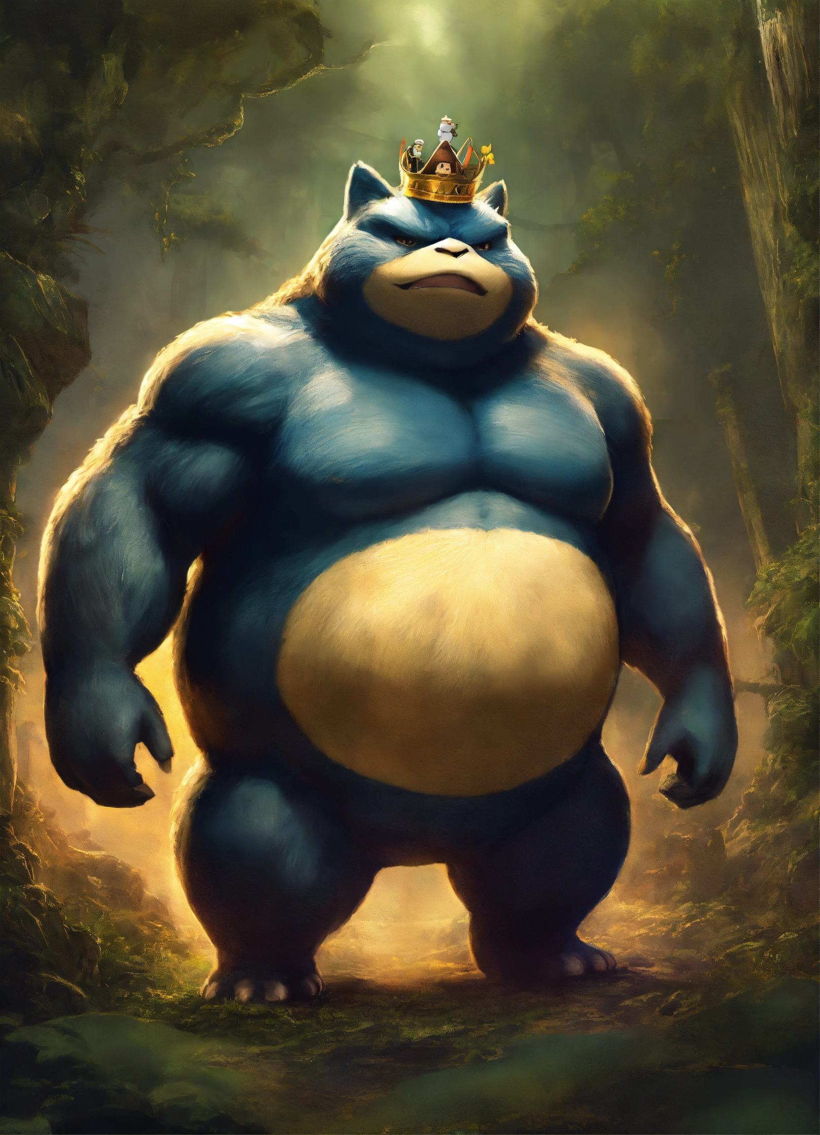 Lexica Snorlax As A King Kong Realistic Muscular