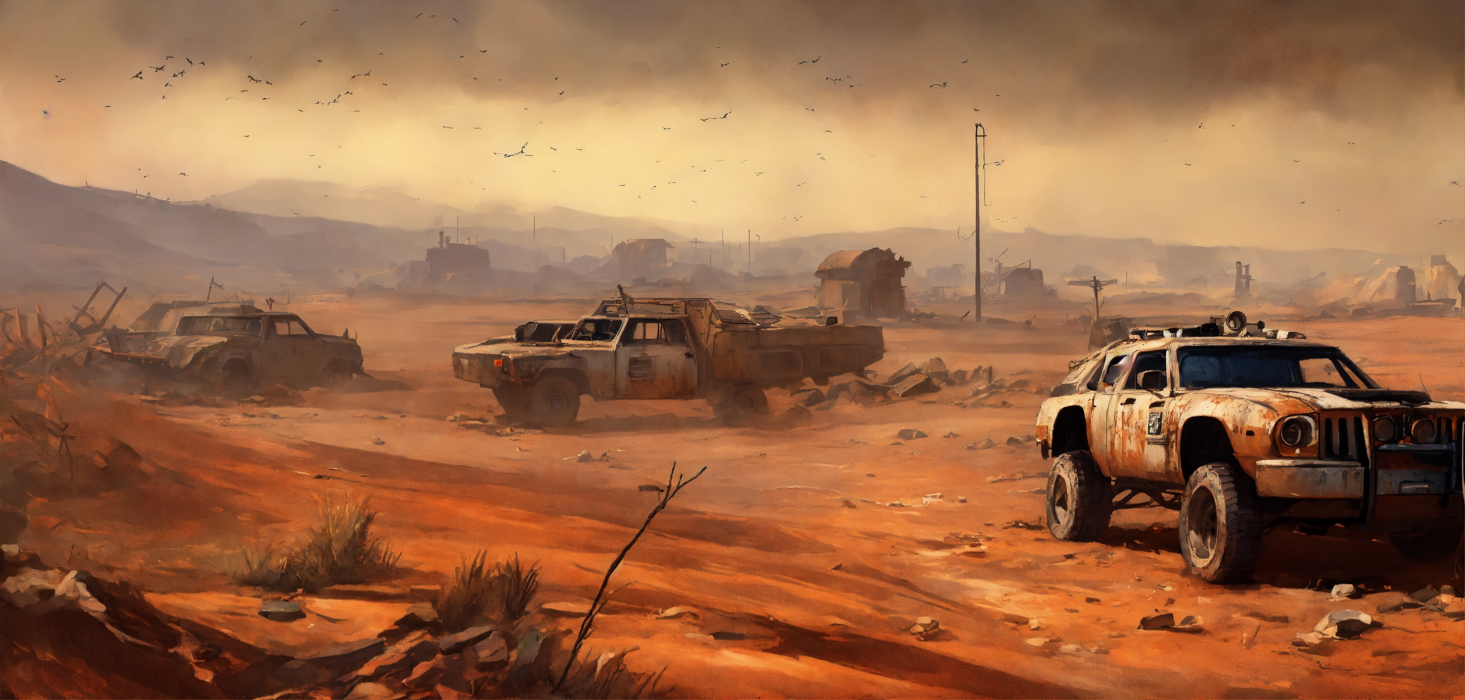 Lexica Conept Art Digital Realistic Painting Post Apocalyptic