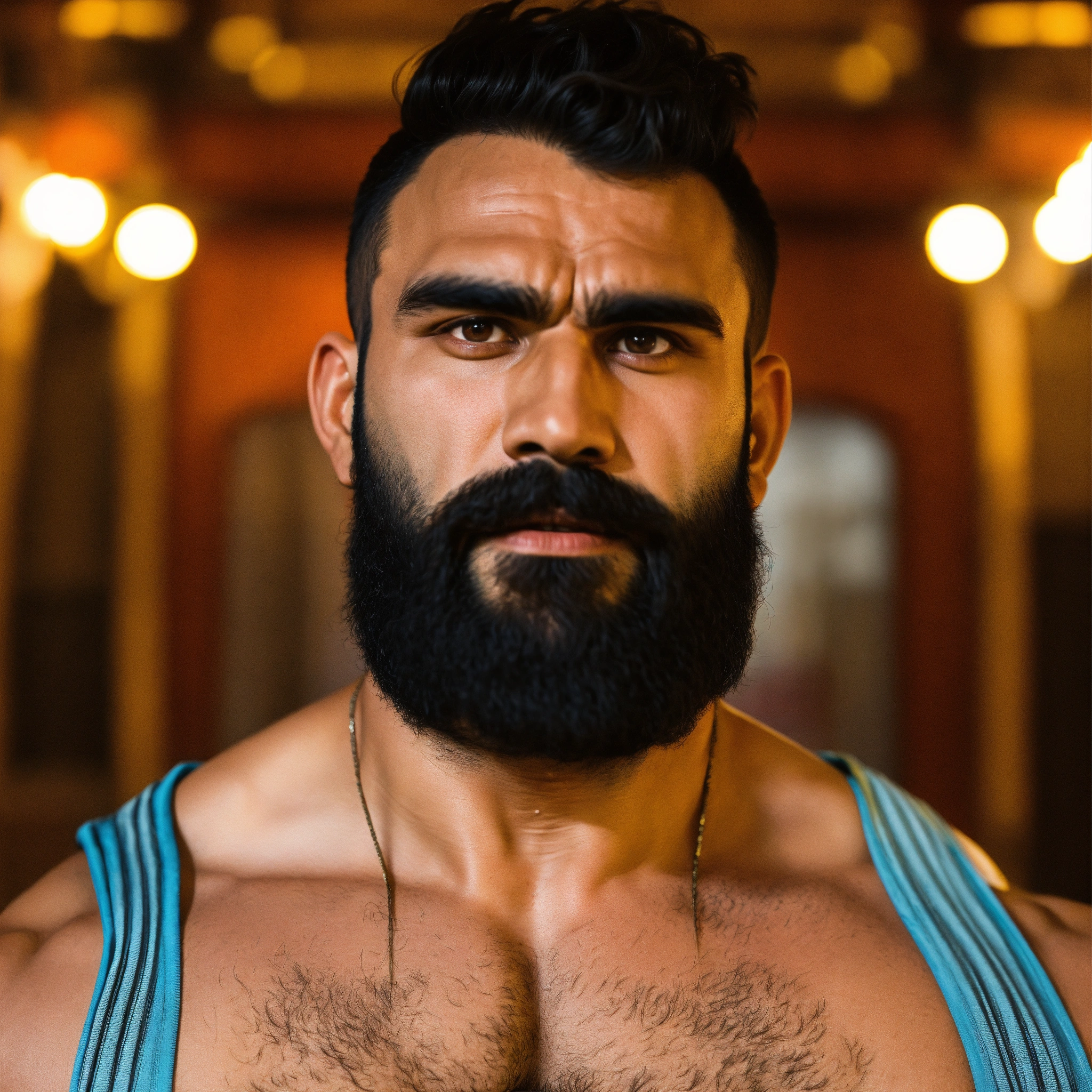 Lexica Year Old Hairy Afghan Man With Big Muscles Big Bodybuilder