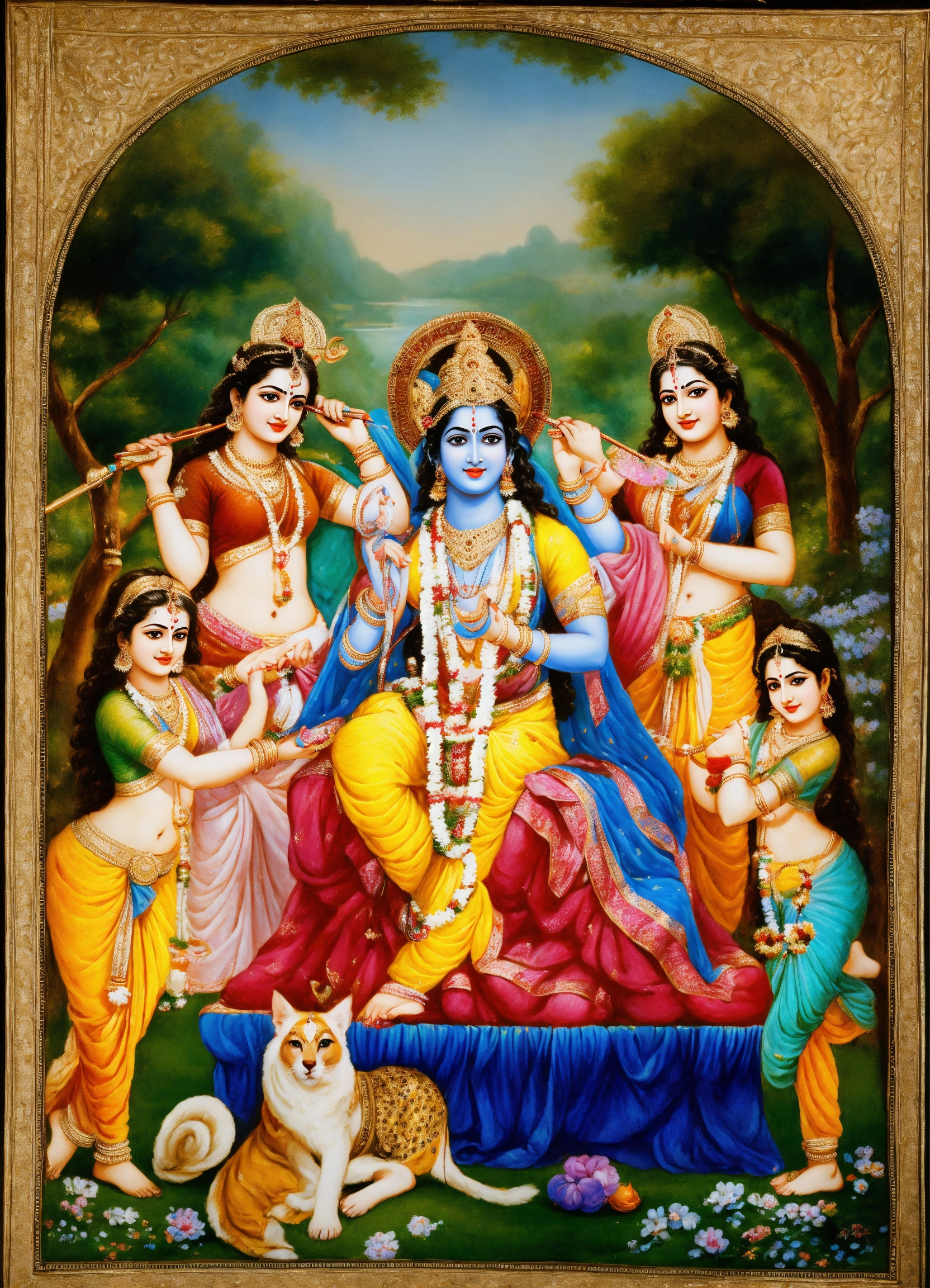 Lexica Lord Krishna With Gopis