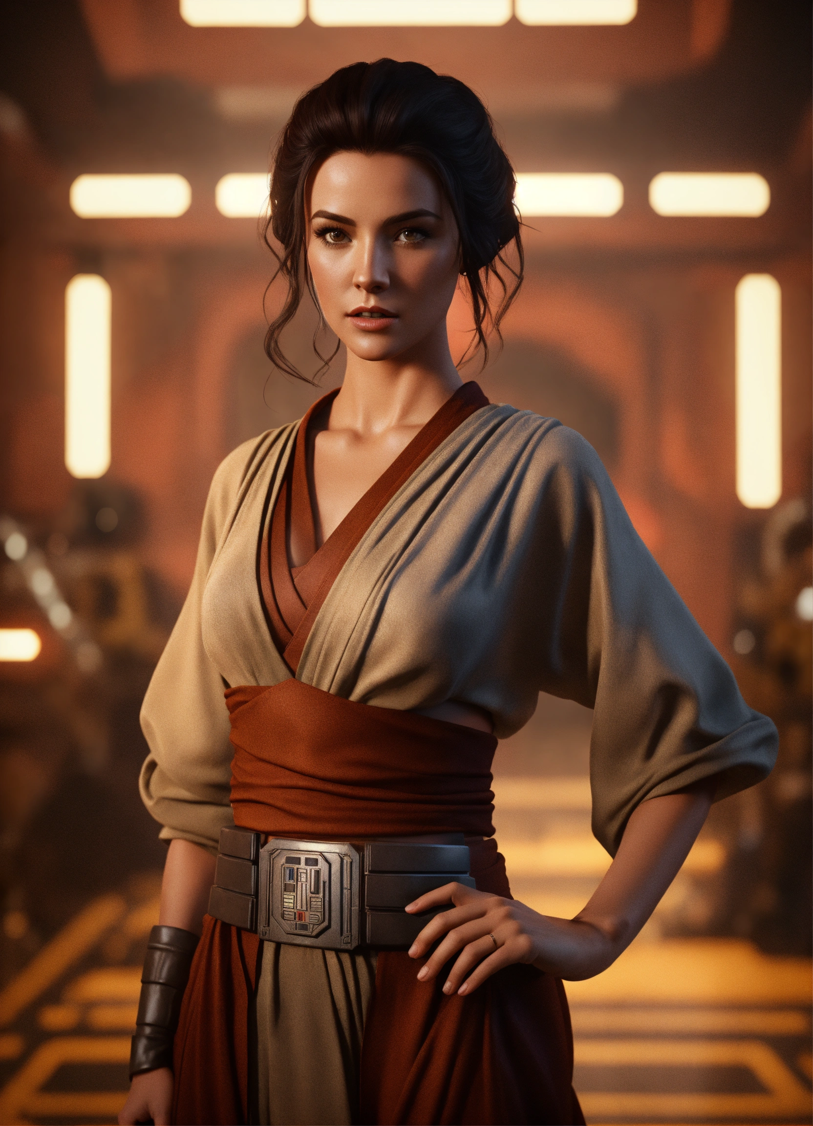 Lexica A Gorgeous Brunette Jedi Woman Set In The Star Wars Universe