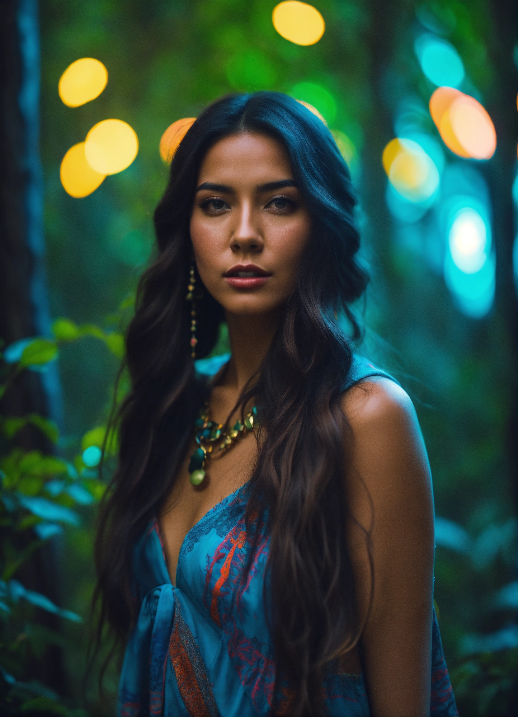 Lexica Cinematic Photography Modern Beautiful Latin Woman Long