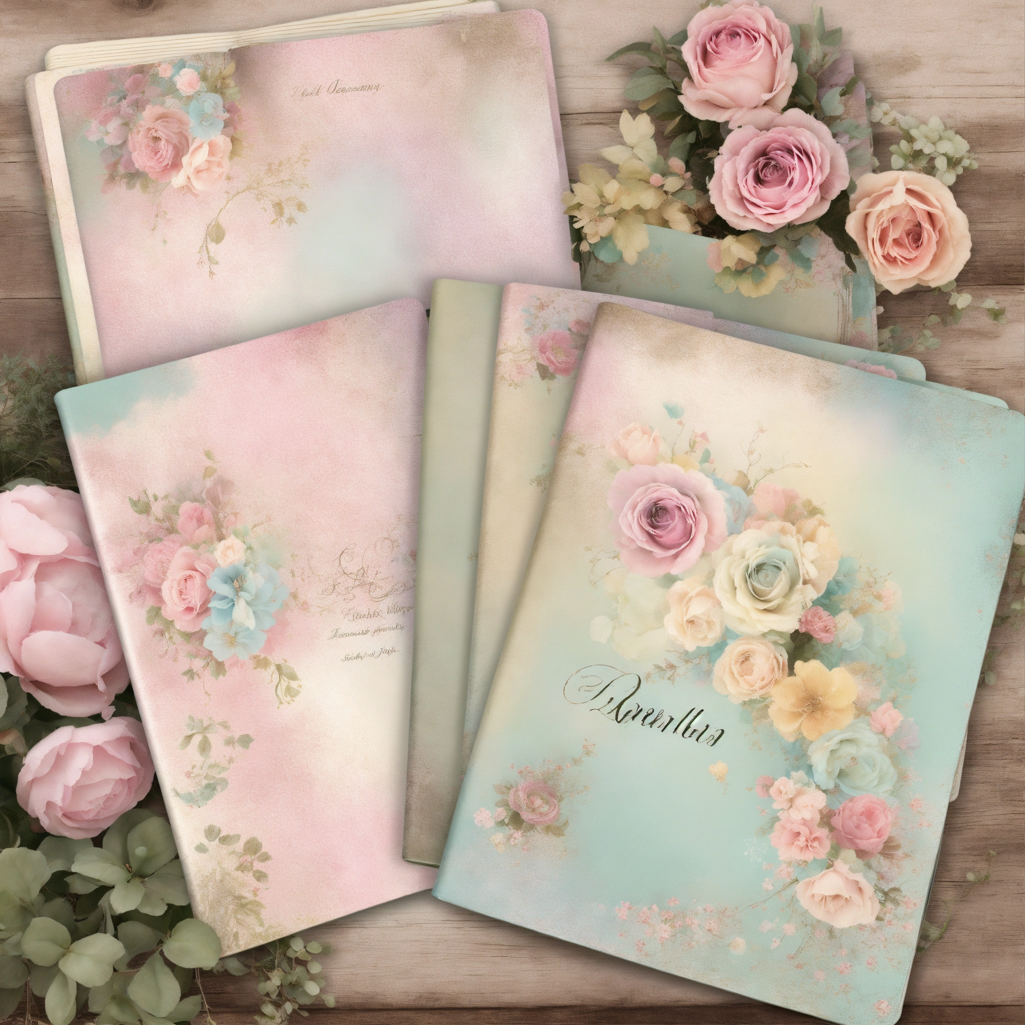 Lexica Shabby Chic Dreamy Mist Pastel Junk Journals Shabby Floral