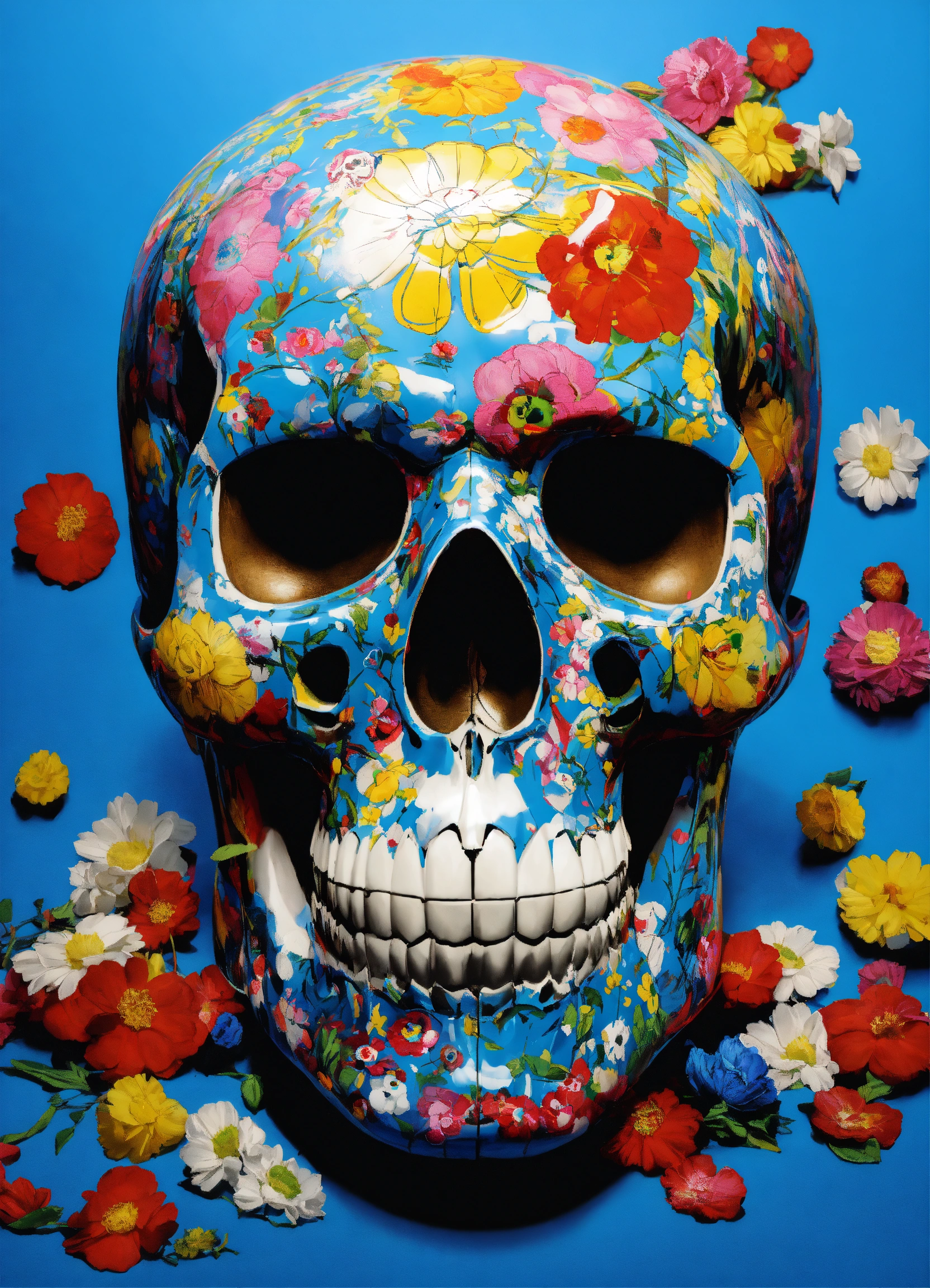 Lexica Chinese Skull Pop Art Murakami Jeff Koons Blue Eyes