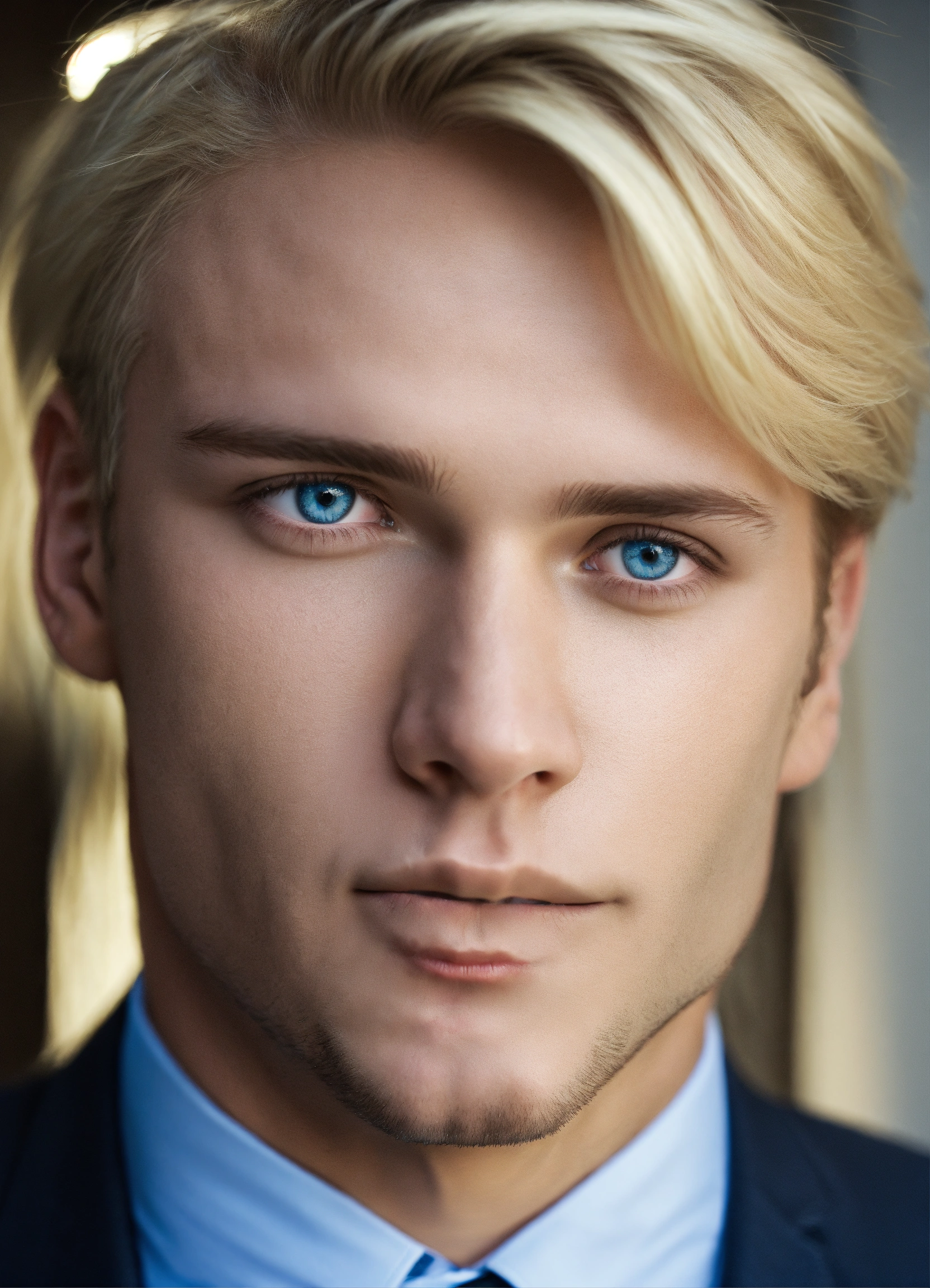 Lexica A Business Man Wiith Blonde Hair And Blue Eyes