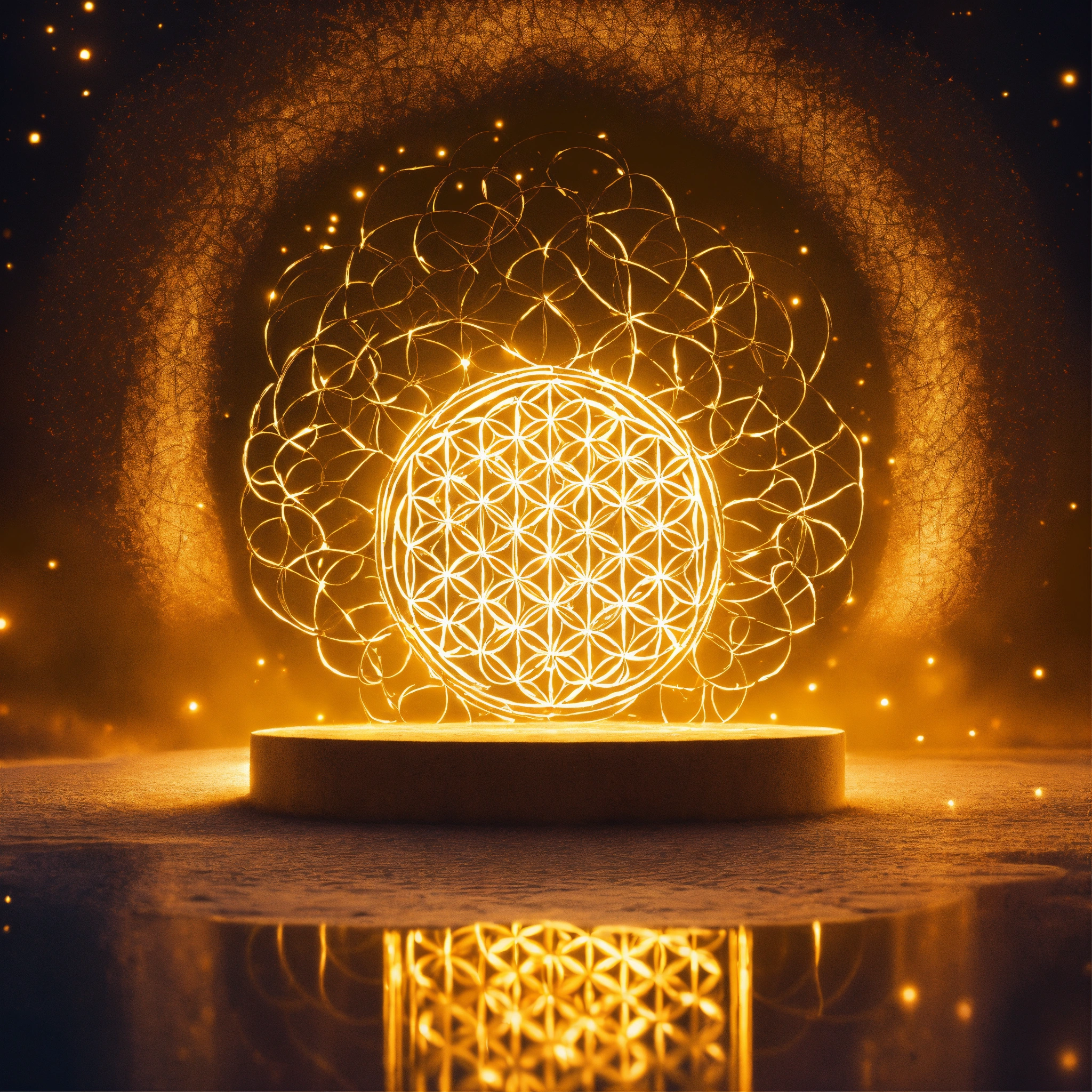 Lexica Meditation I Am Presence Flower Of Life Light Illumination