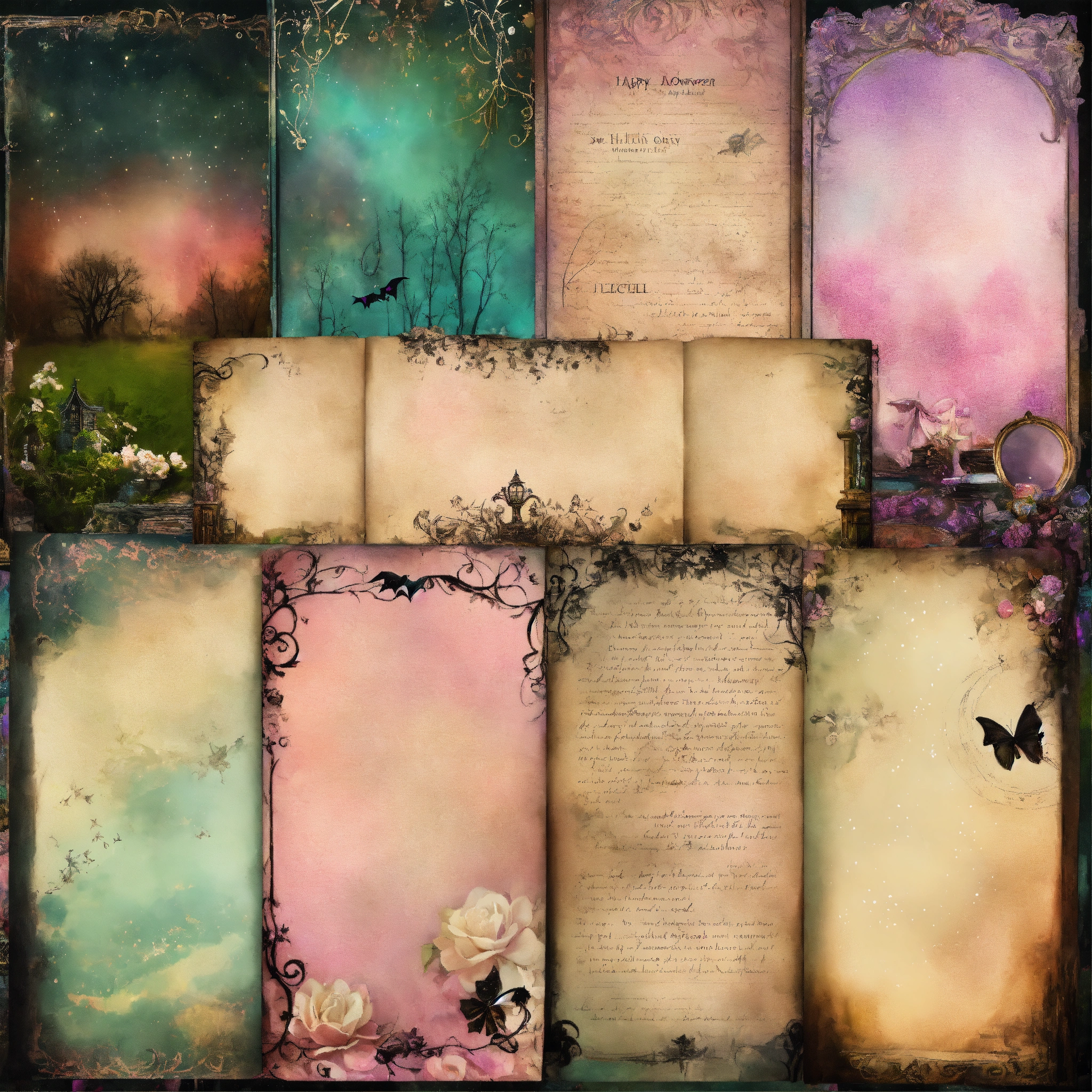 Lexica Shabby Chic Dreamy Mist Pastel Junk Journals Mystic Apothecary